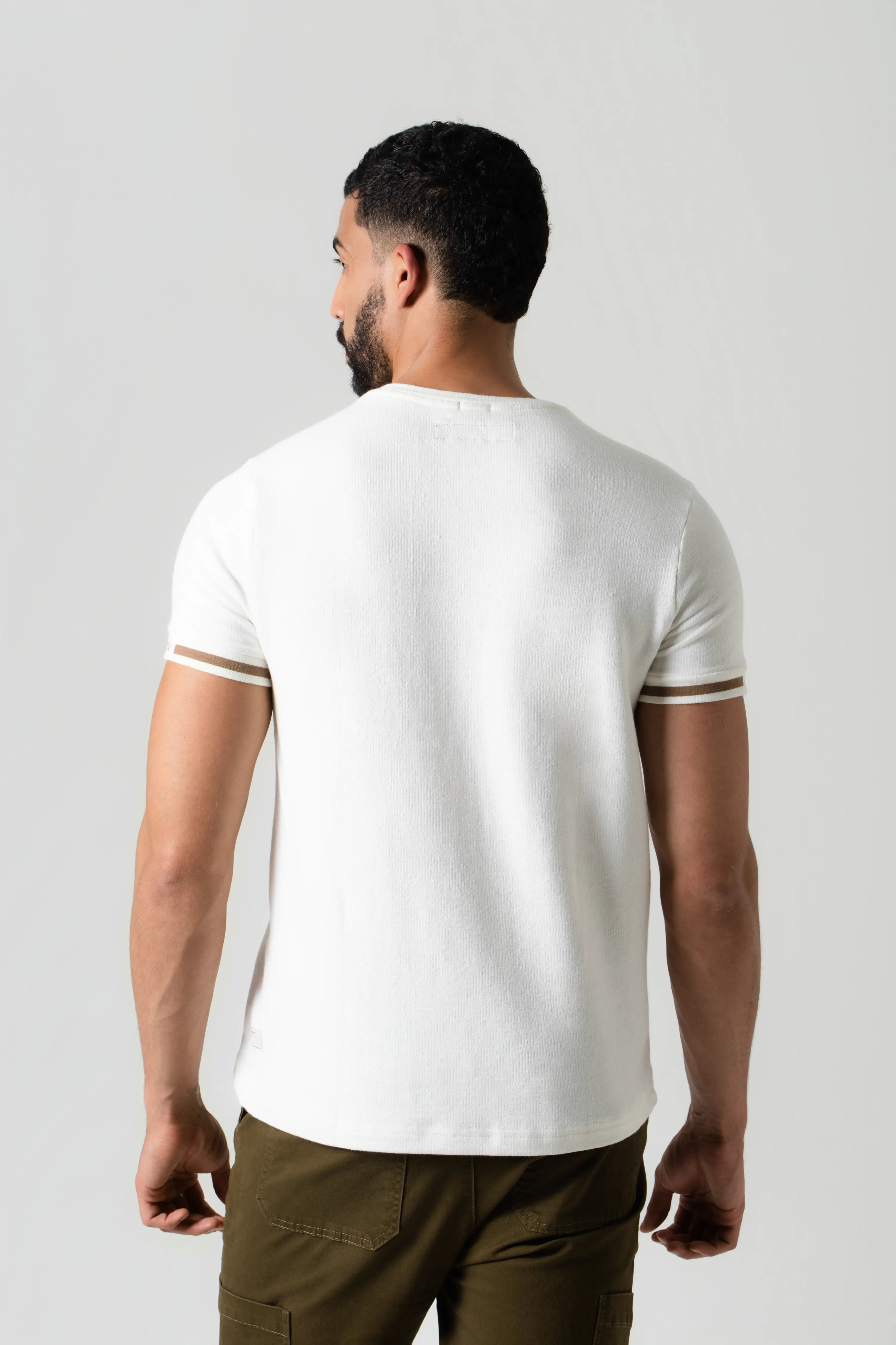 CAMISETA MANGA CORTA COLOR IVORY