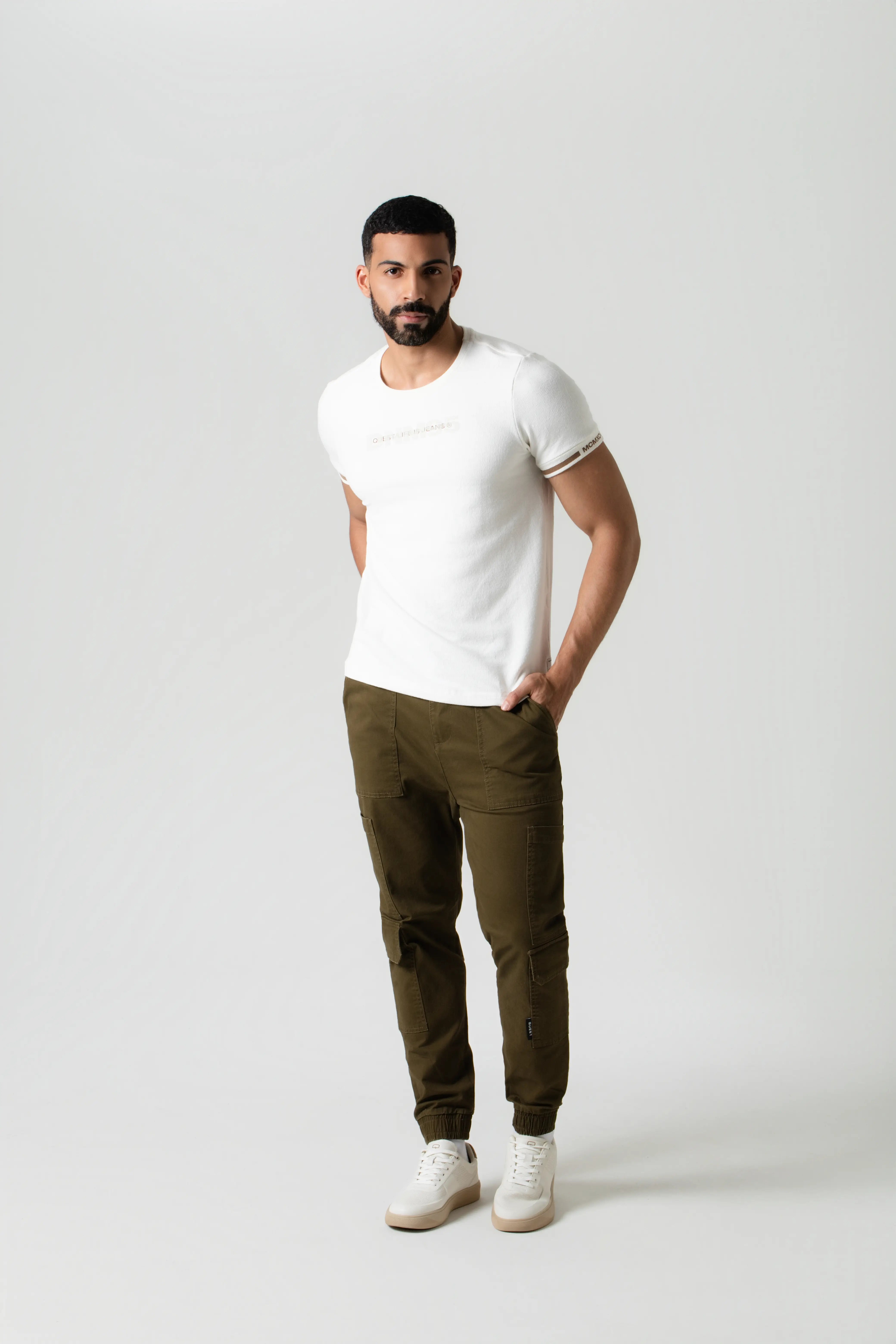 CAMISETA MANGA CORTA COLOR IVORY