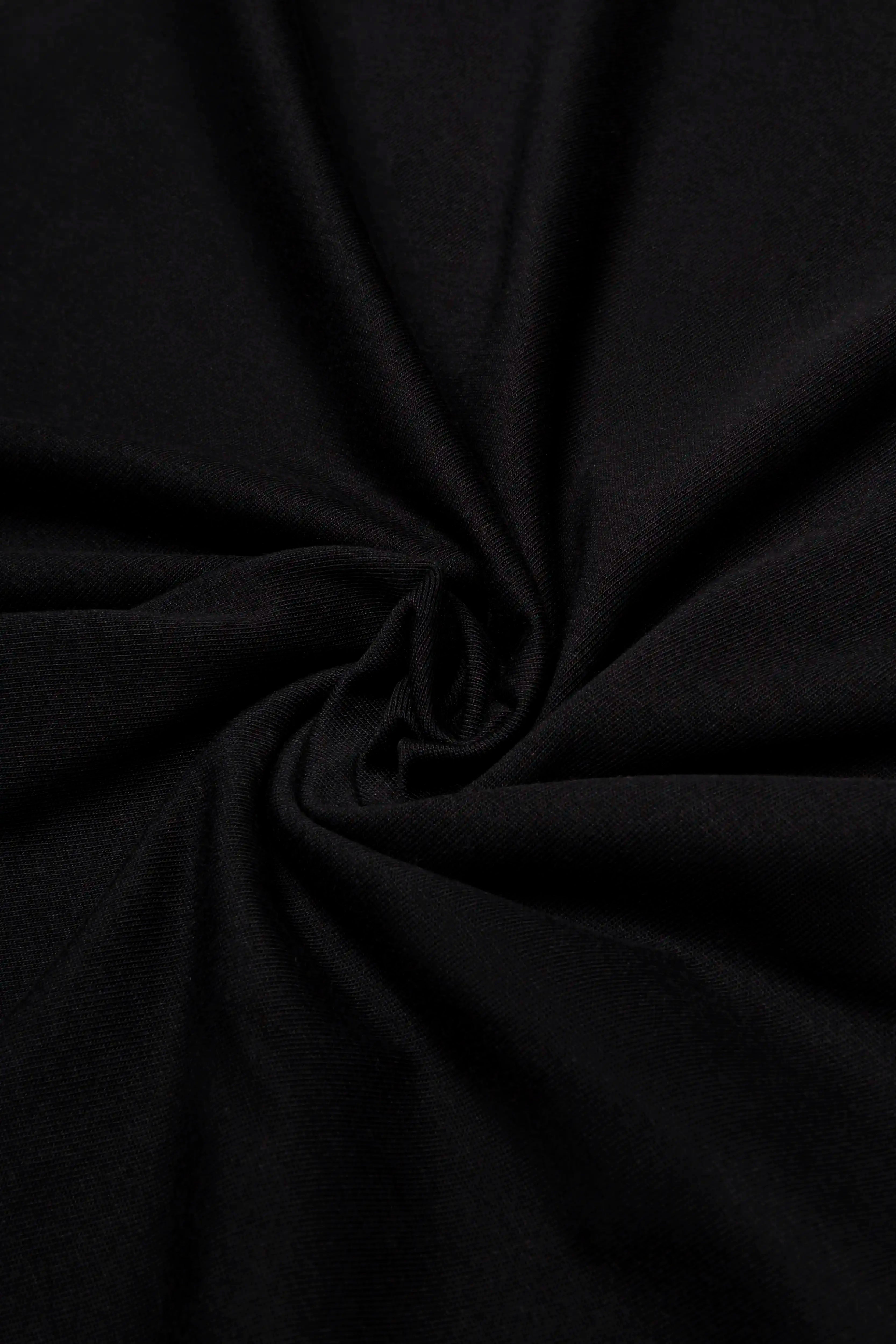 CAMISETA MANGA CORTA COLOR NEGRO