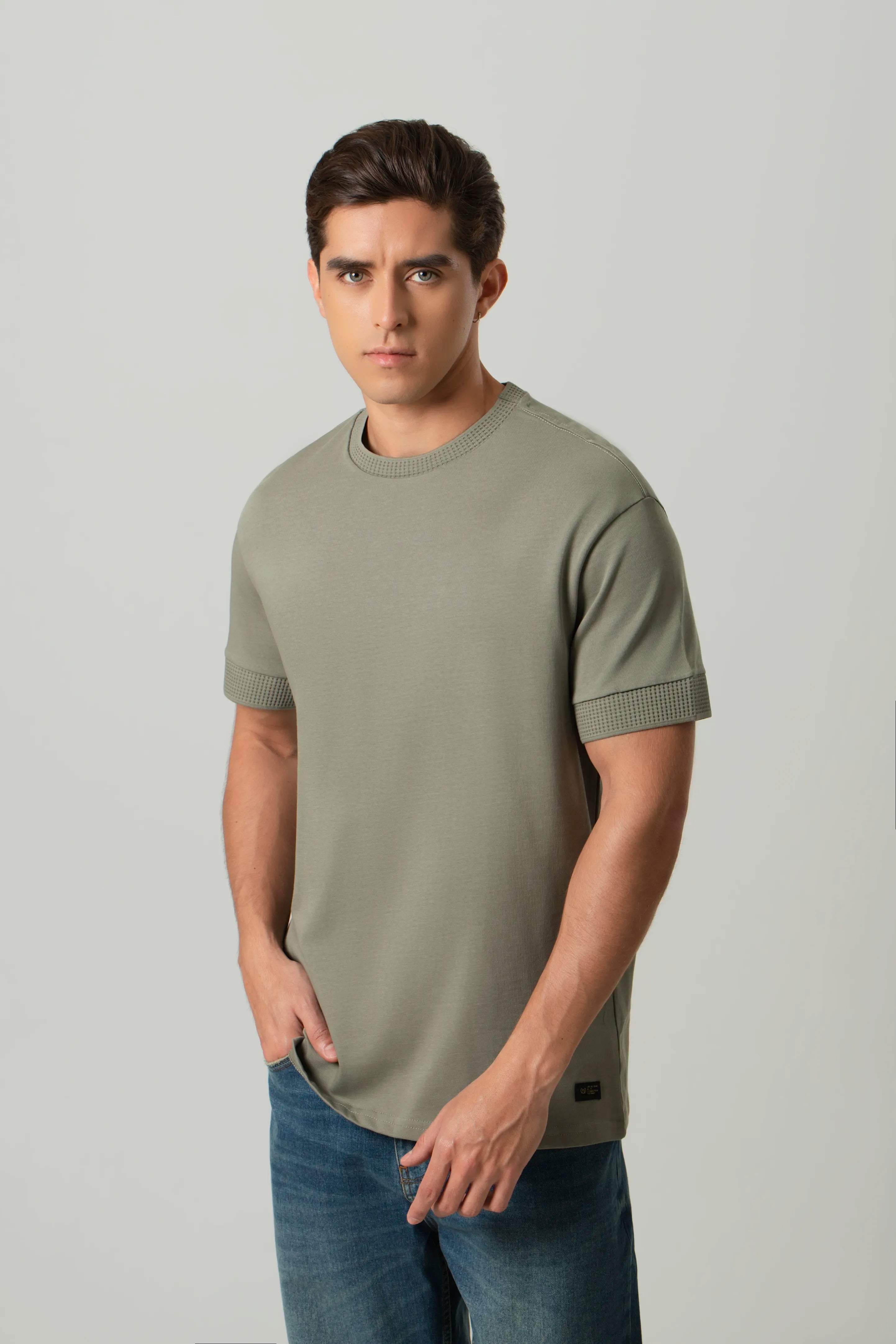 CAMISETA MANGA CORTA COLOR VETIVER
