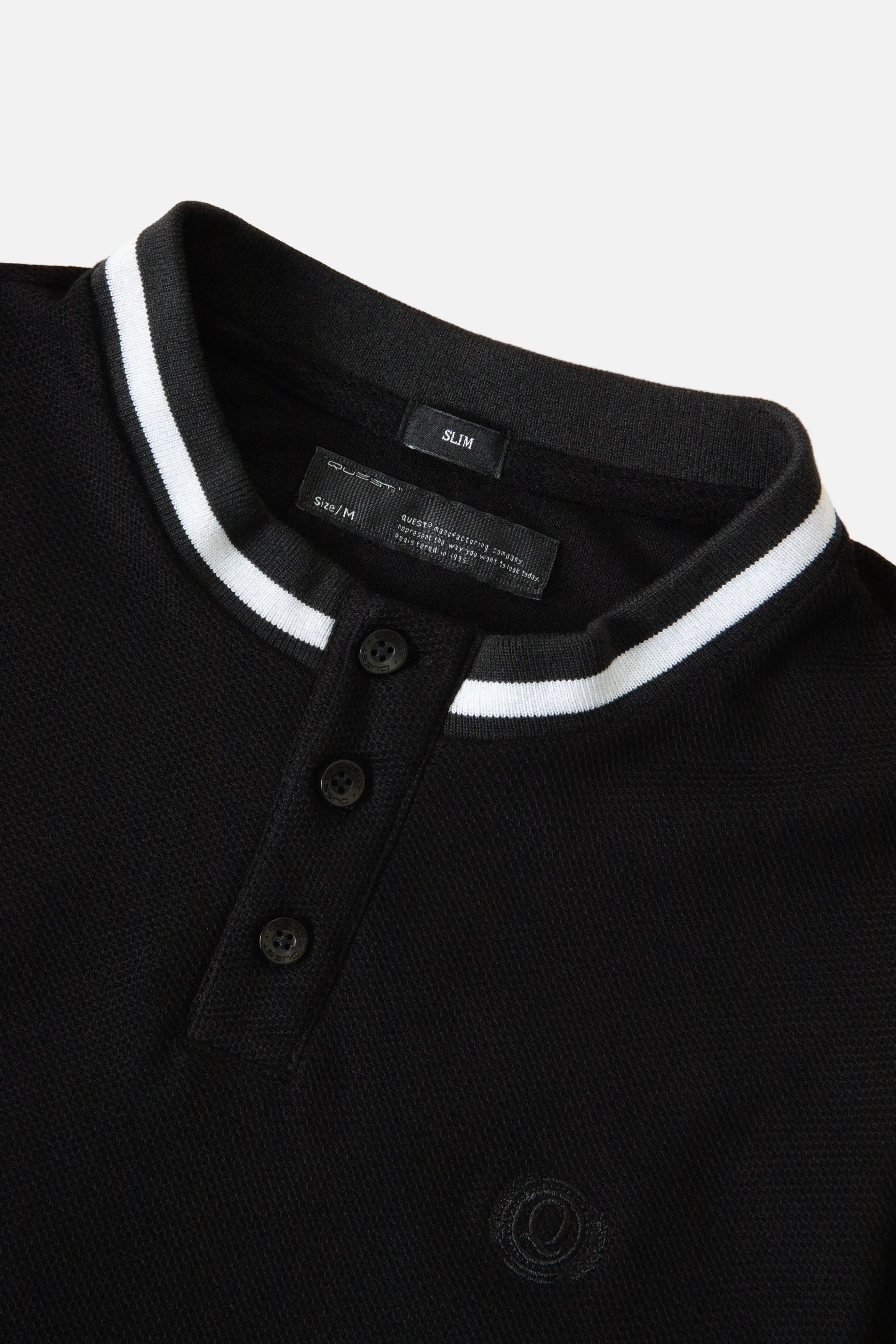 CAMISETA MANGA CORTA COLOR NEGRO