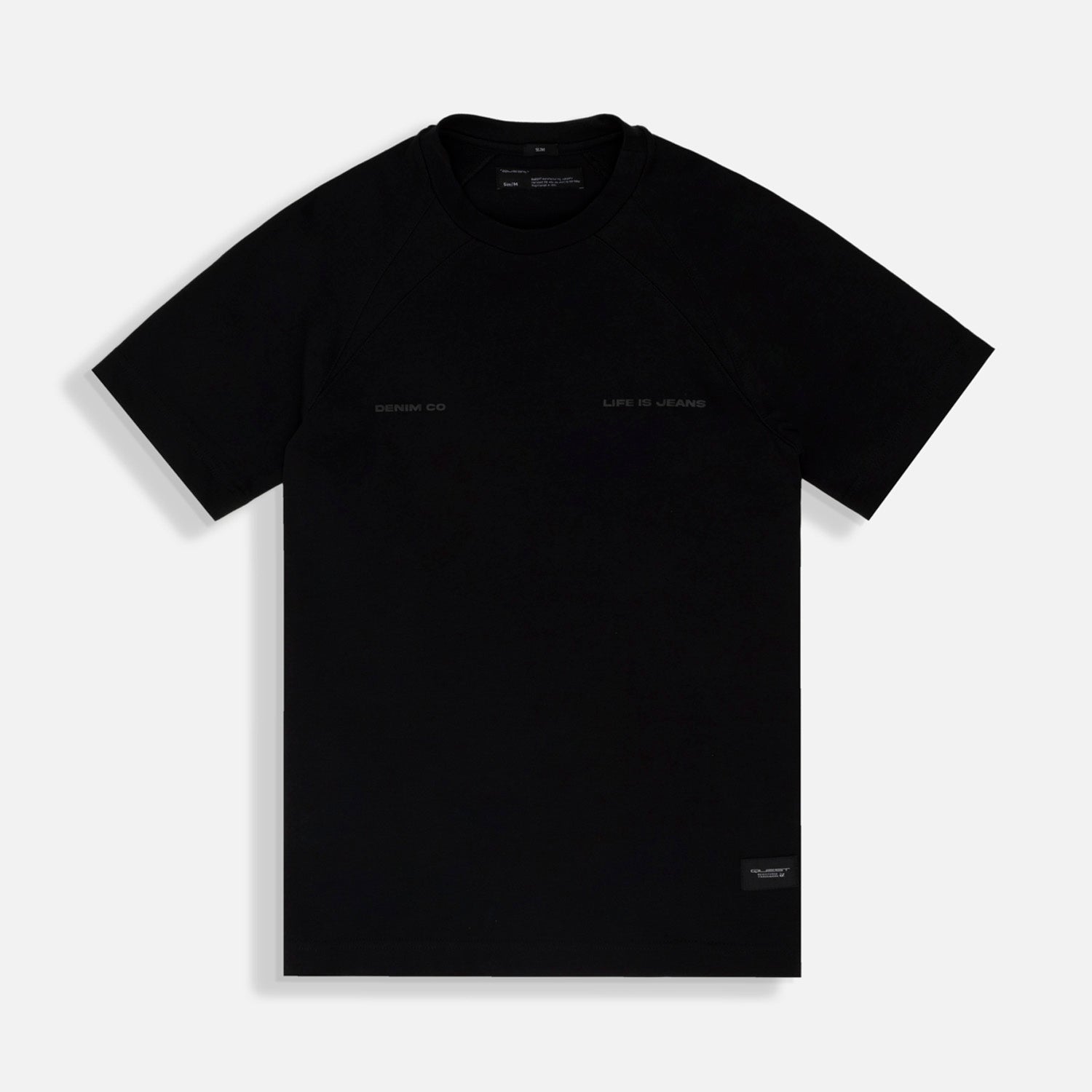 CAMISETA MANGA CORTA COLOR NEGRO