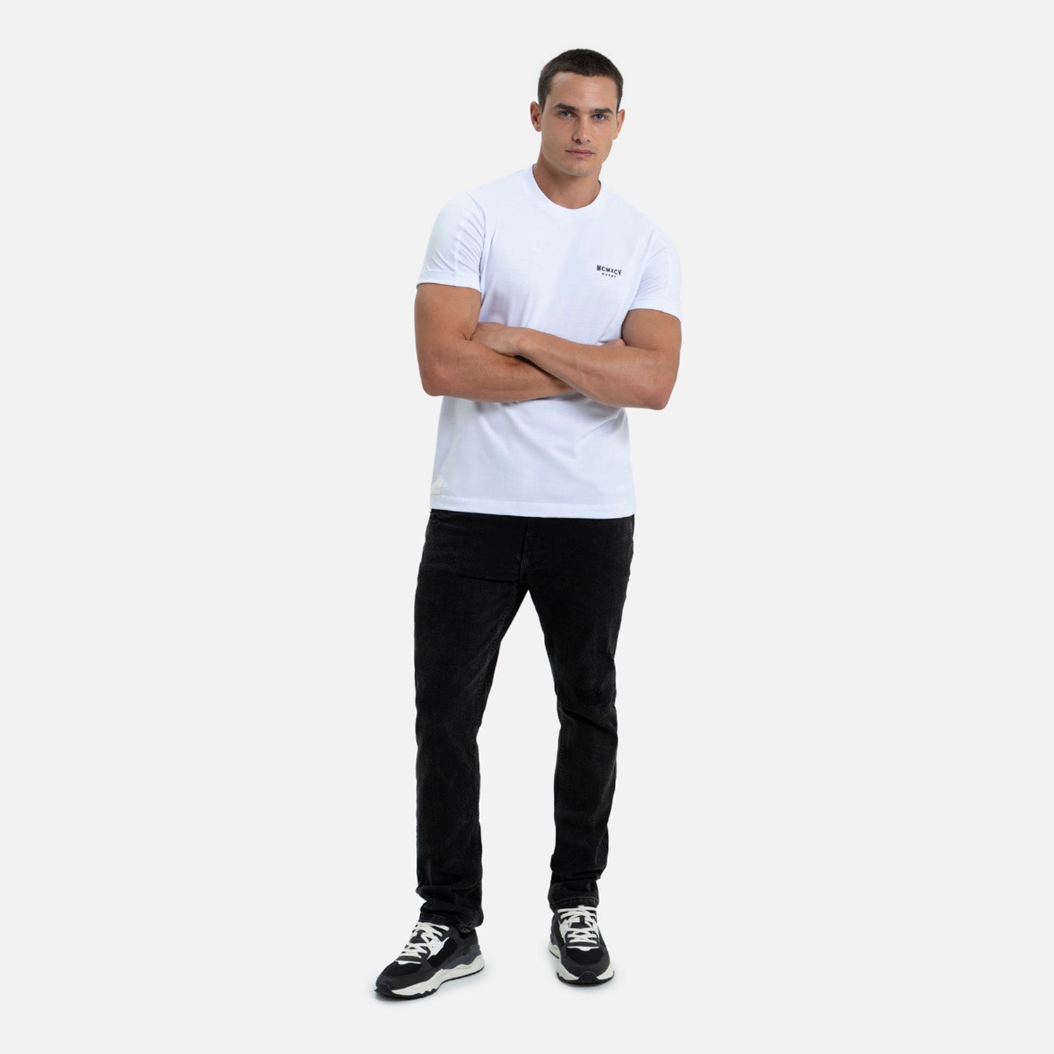 CAMISETA MANGA CORTA COLOR BLANCO OPTICO