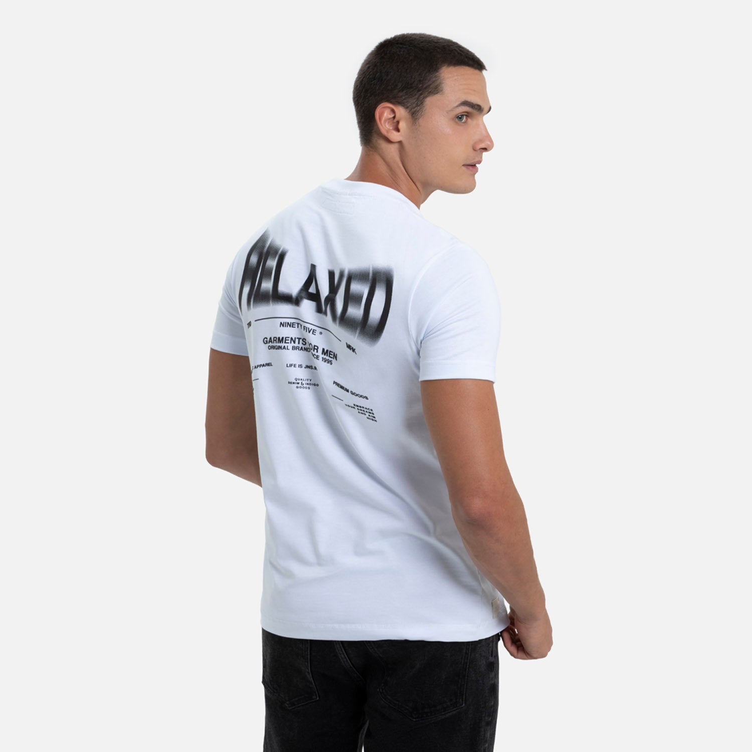 CAMISETA MANGA CORTA COLOR BLANCO OPTICO