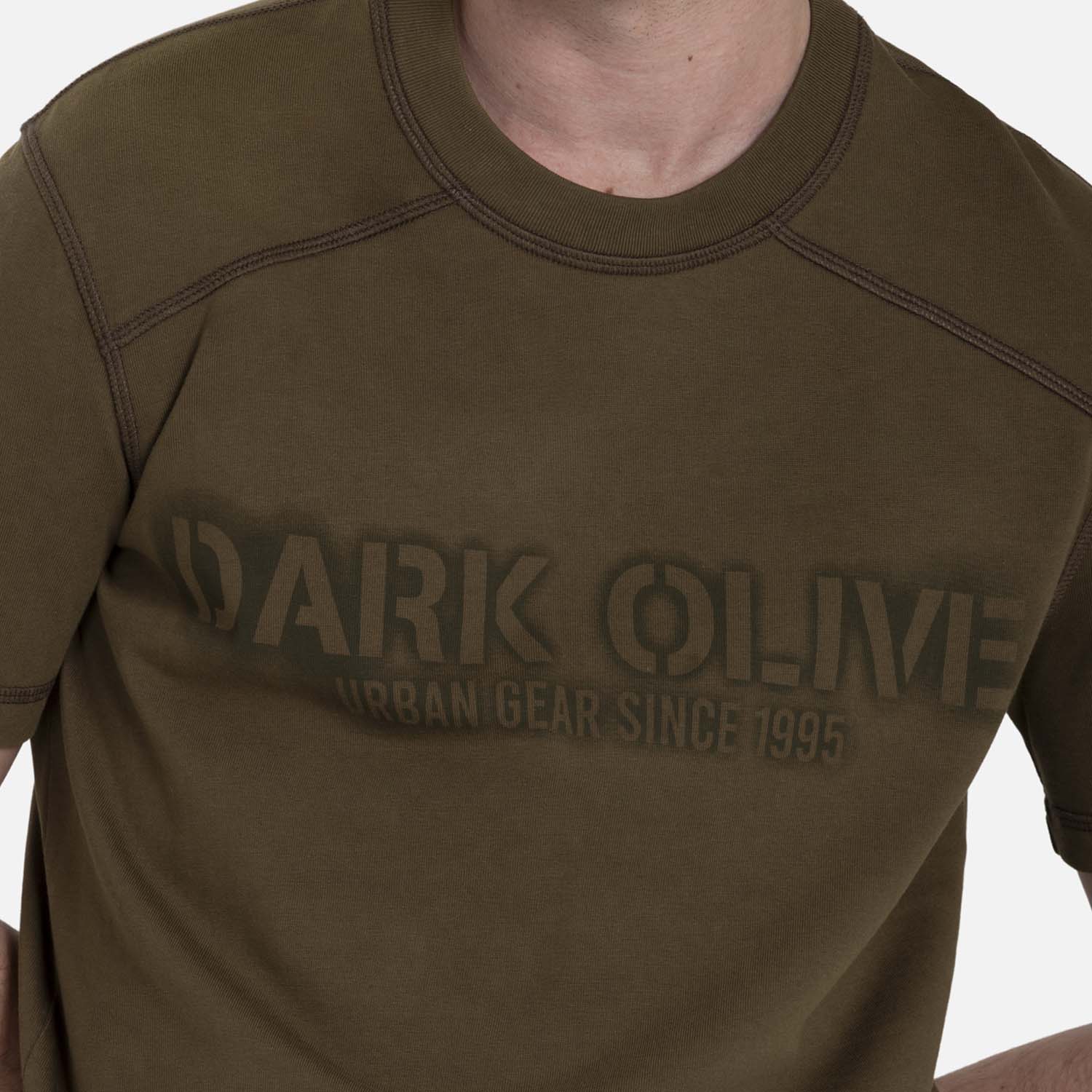 CAMISETA MANGA CORTA COLOR DARK OLIVA