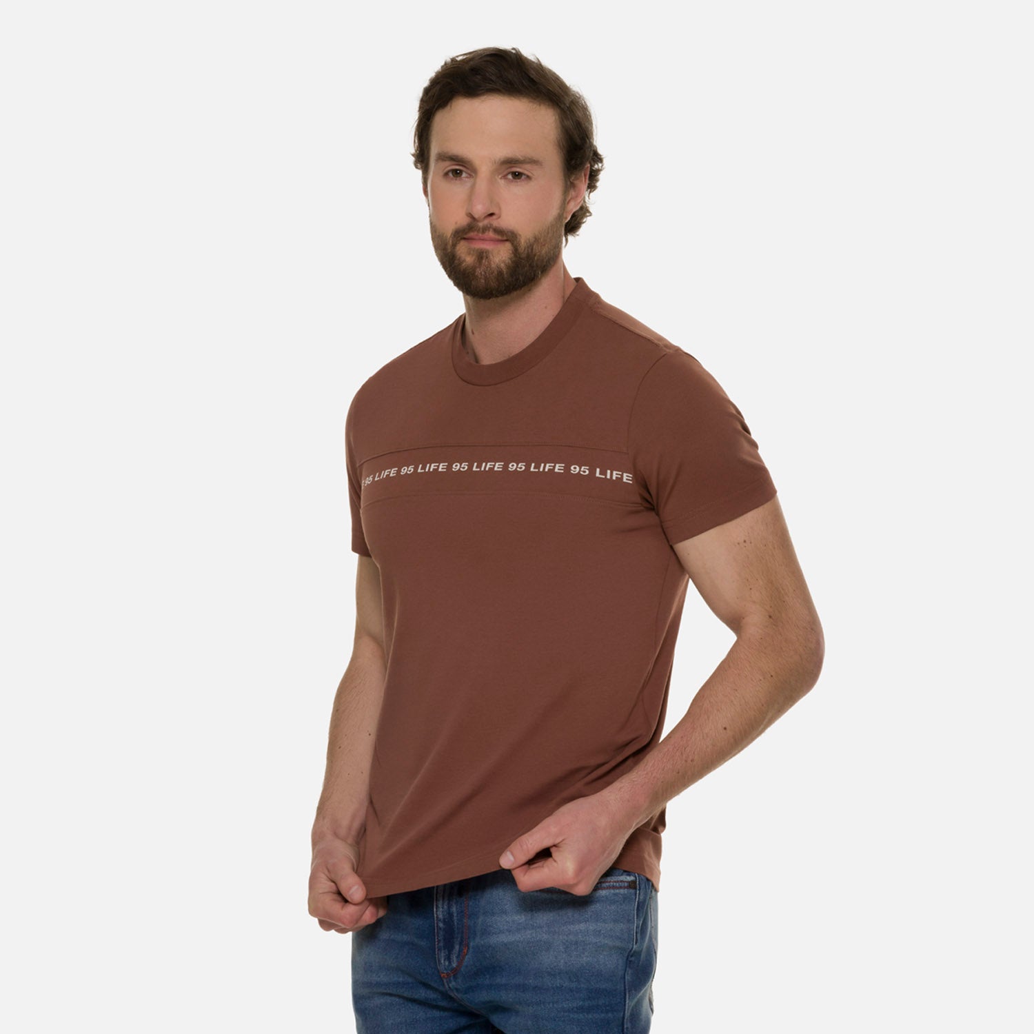 CAMISETA MANGA CORTA COLOR BRUNETTE