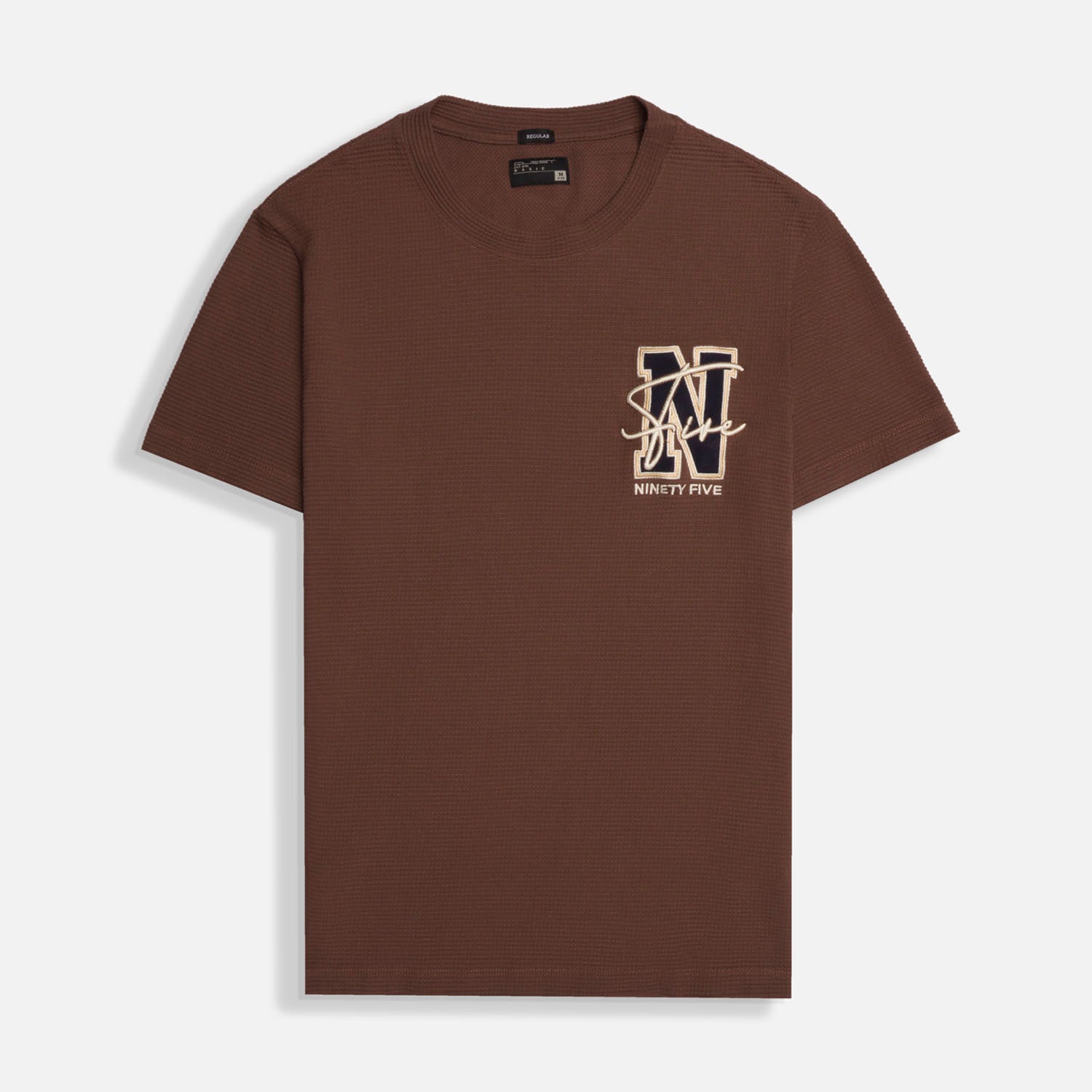 CAMISETA MANGA CORTA COLOR CAFE