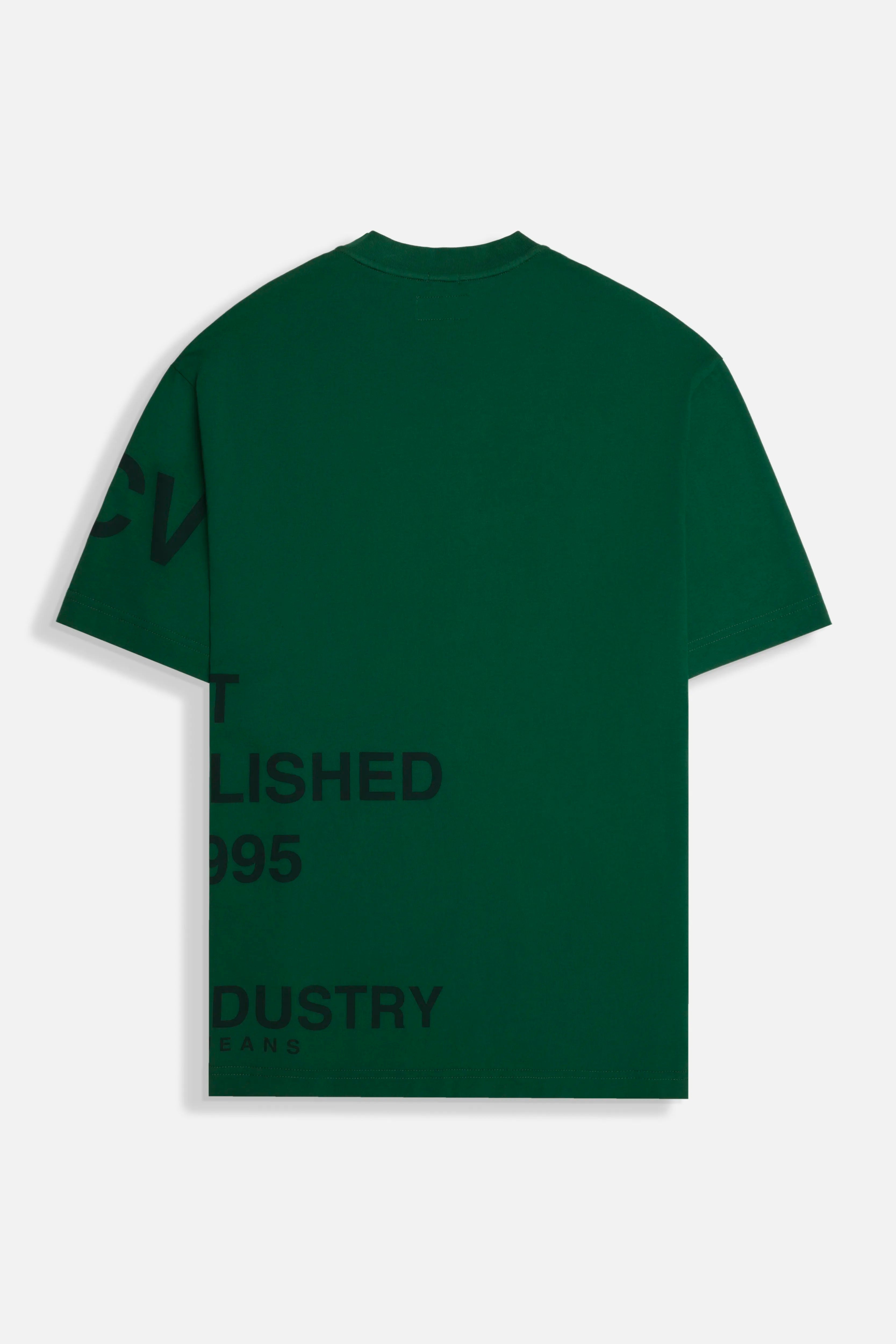 CAMISETA MANGA CORTA COLOR VERDE PRADERA