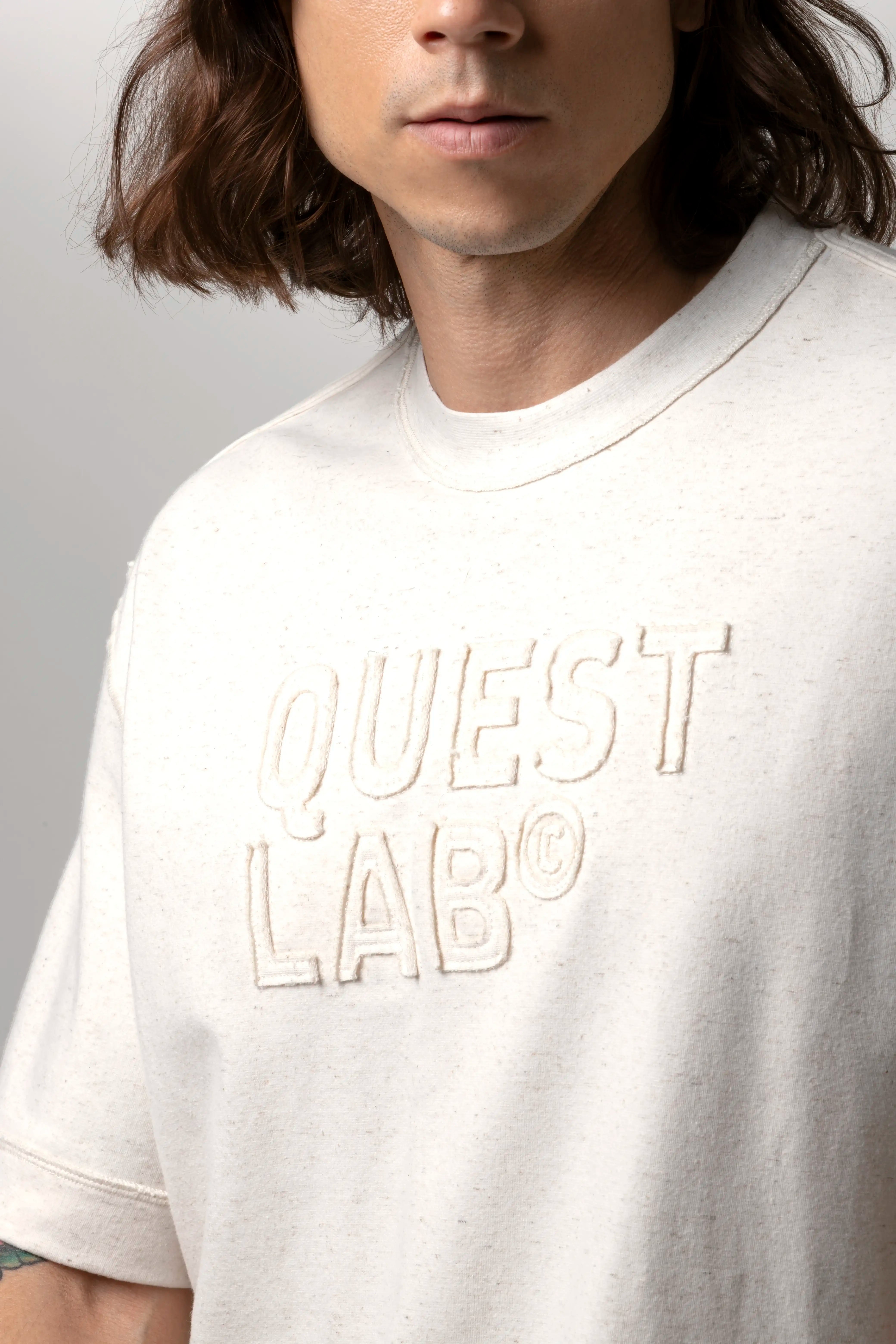 CAMISETA MANGA CORTA COLOR IVORY