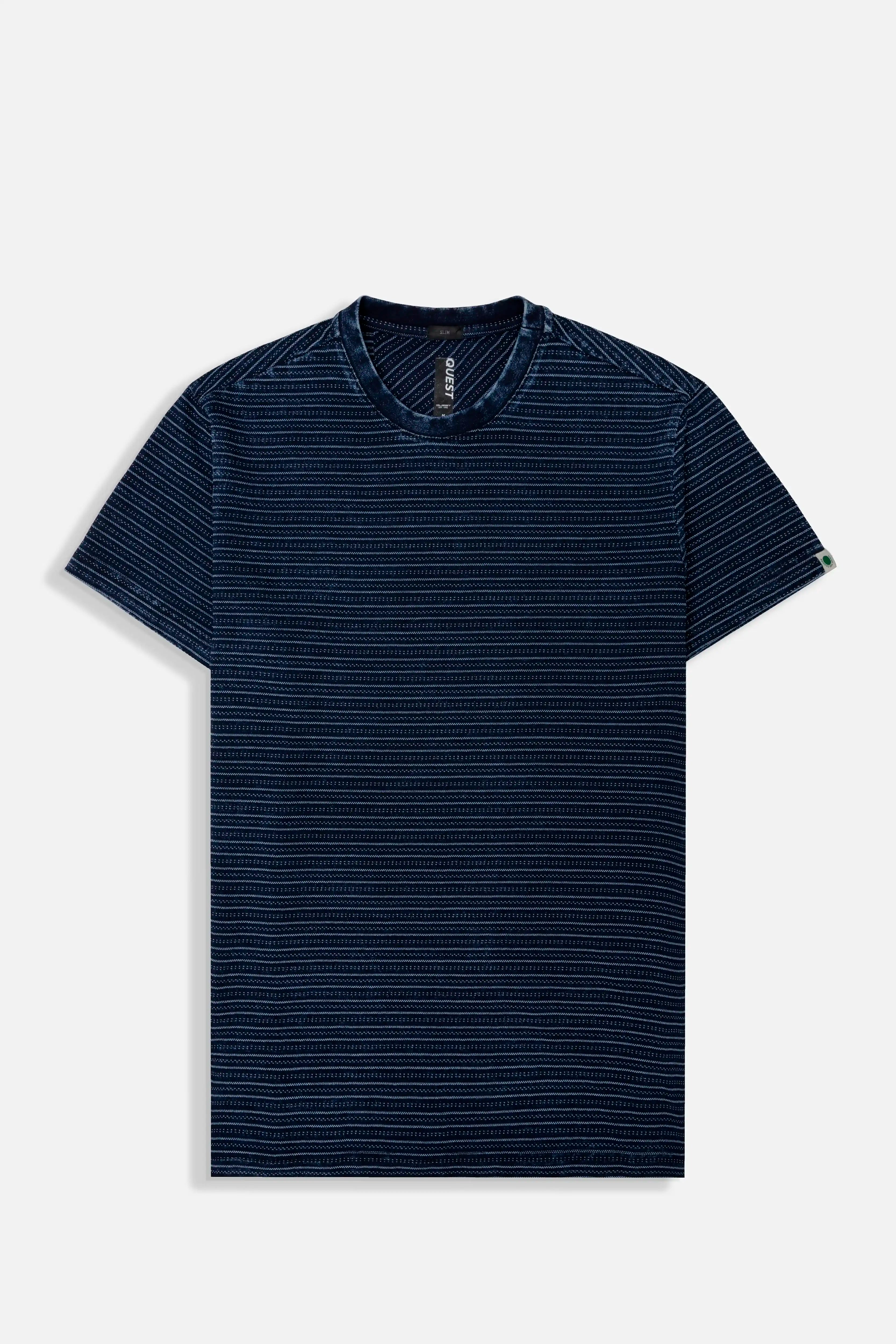 CAMISETA MANGA CORTA COLOR AZUL INDIGO
