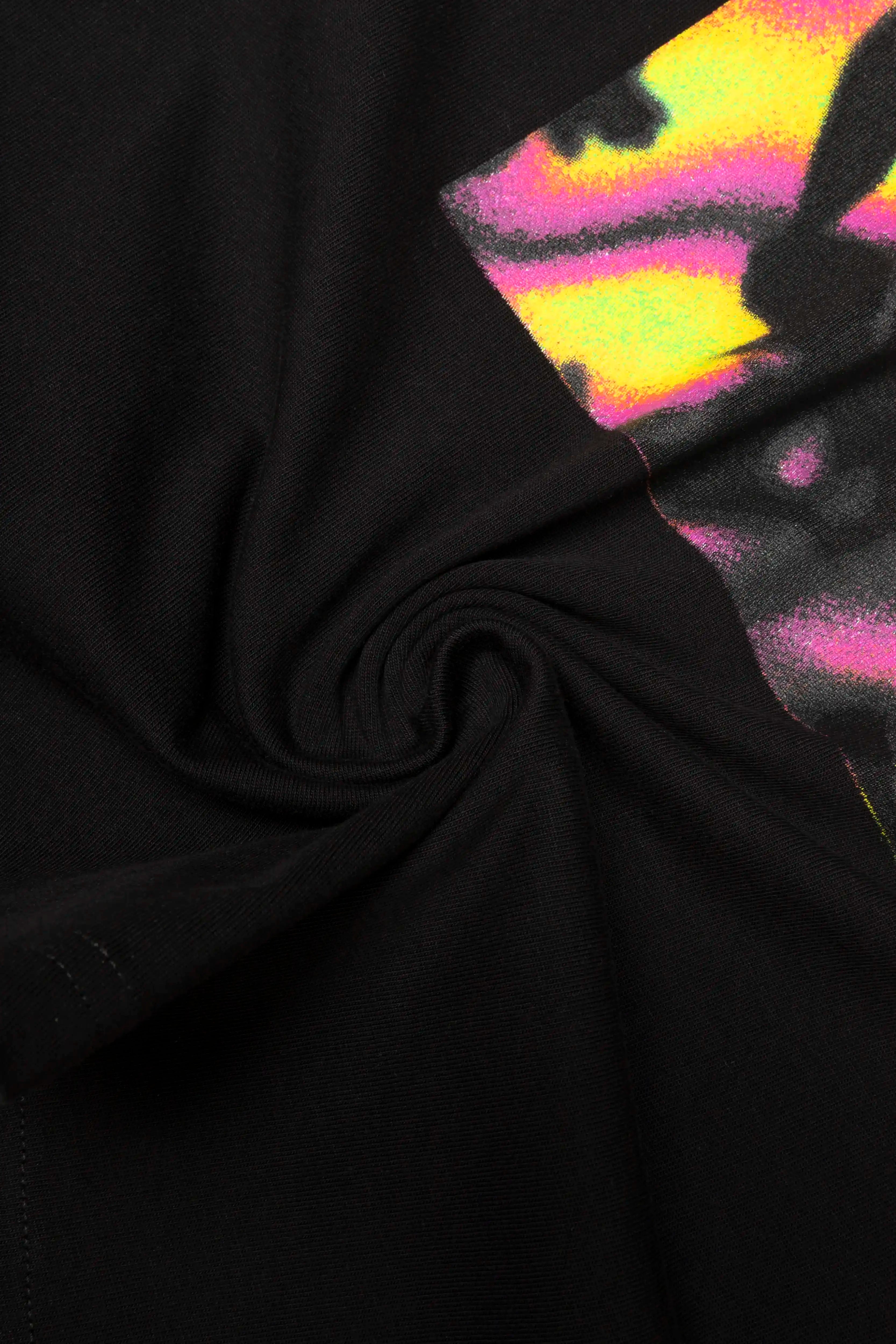 CAMISETA MANGA CORTA COLOR NEGRO