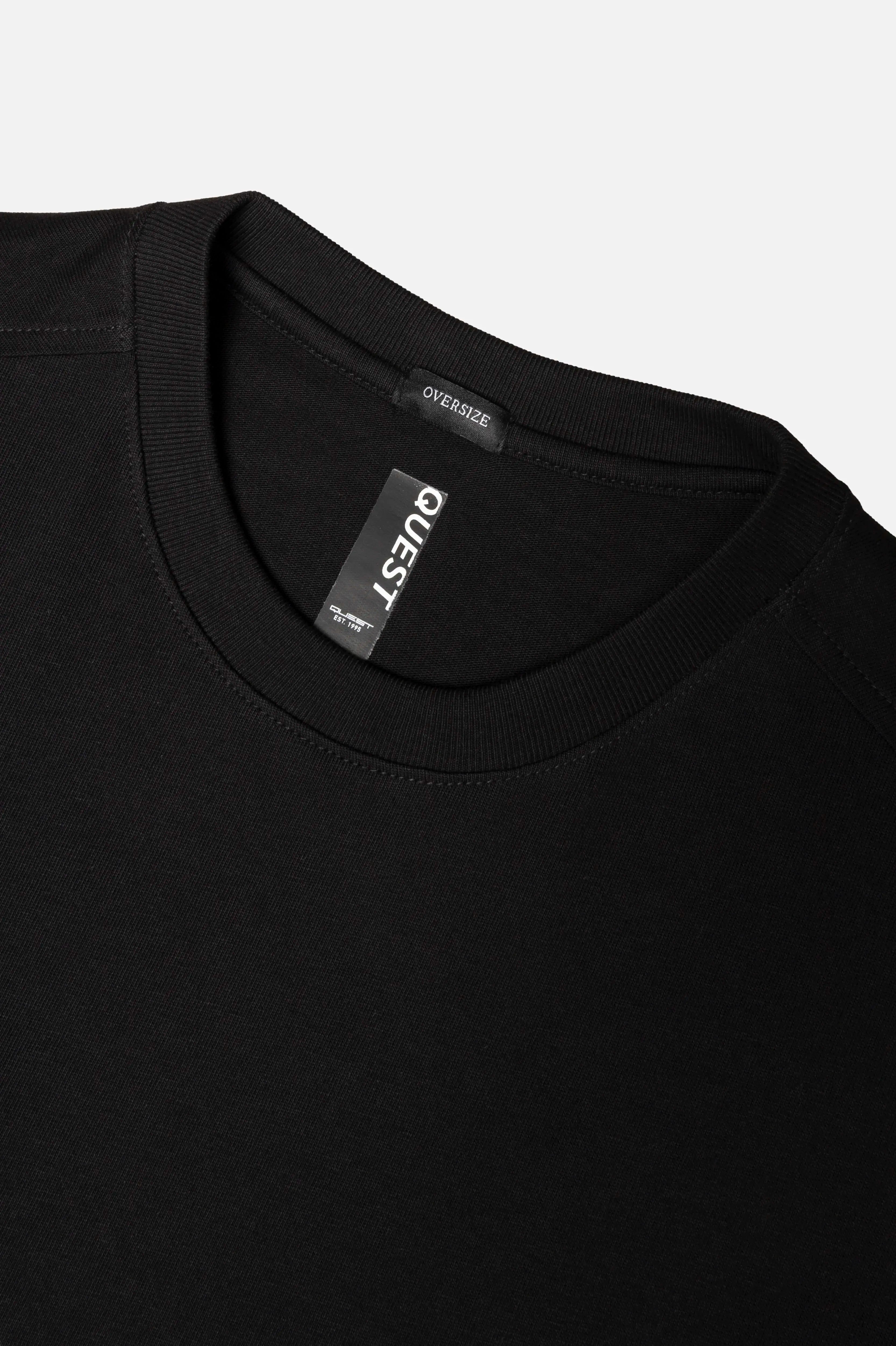 CAMISETA MANGA CORTA COLOR NEGRO