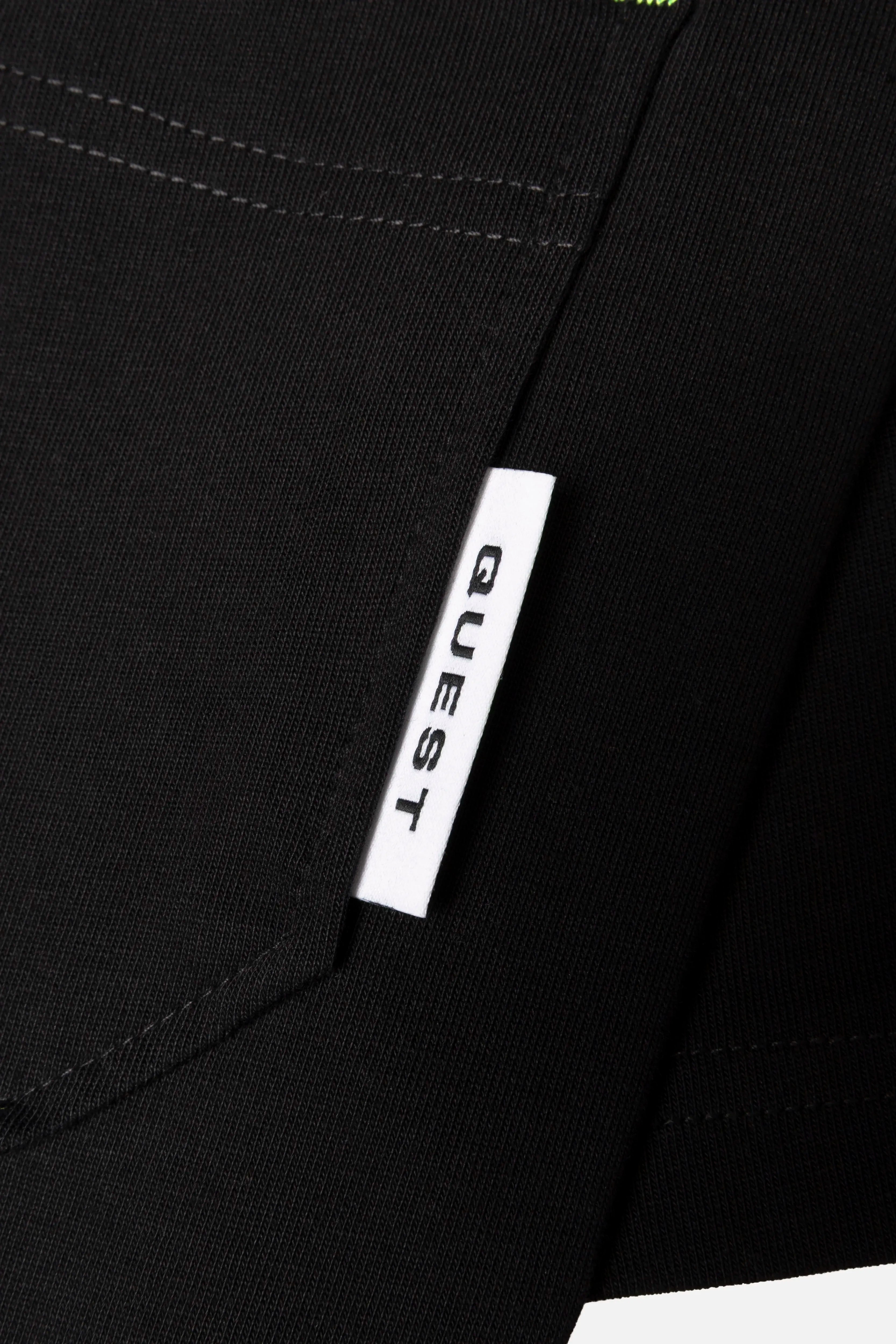 CAMISETA MANGA CORTA COLOR NEGRO