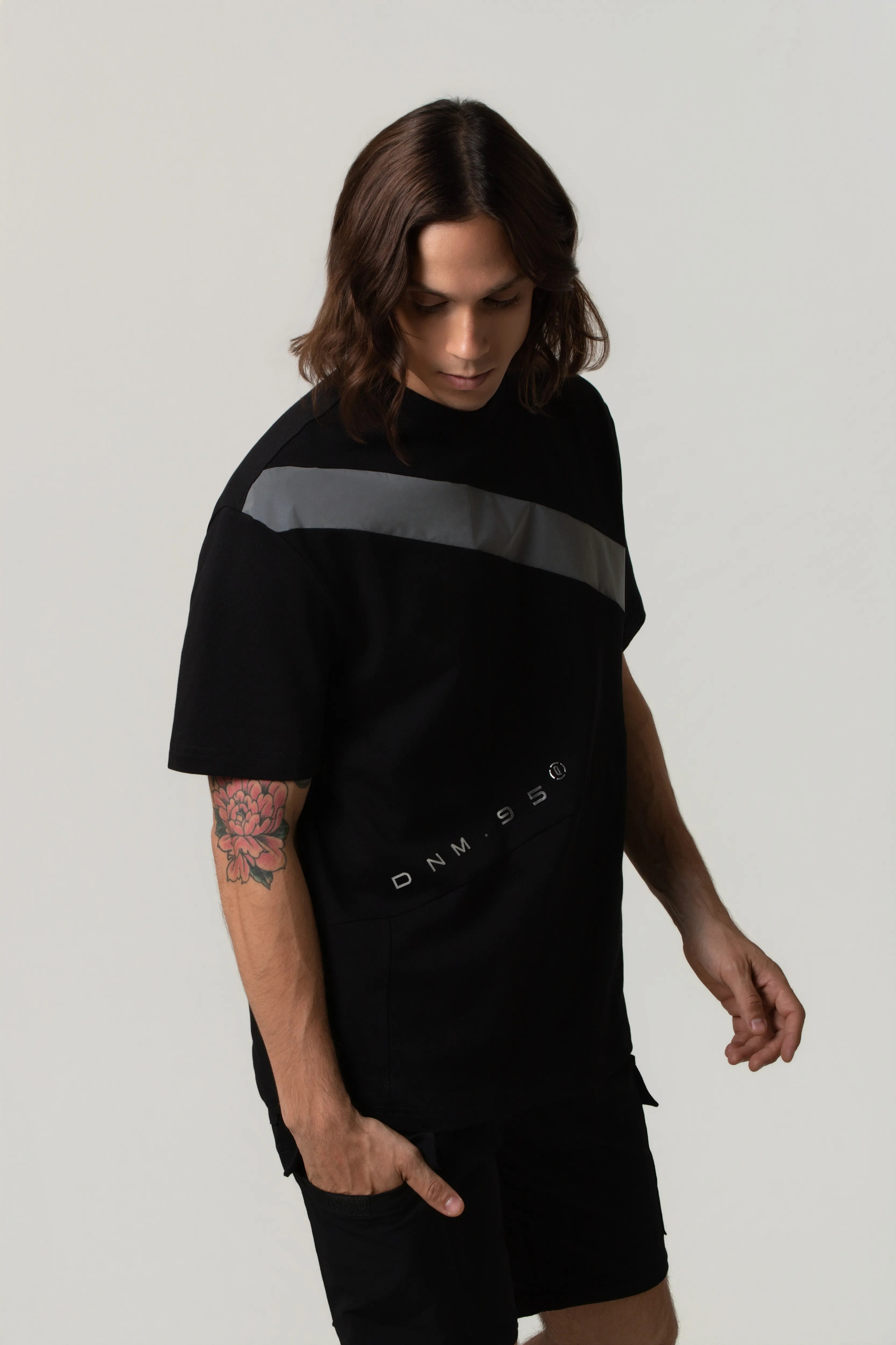 CAMISETA MANGA CORTA COLOR NEGRO