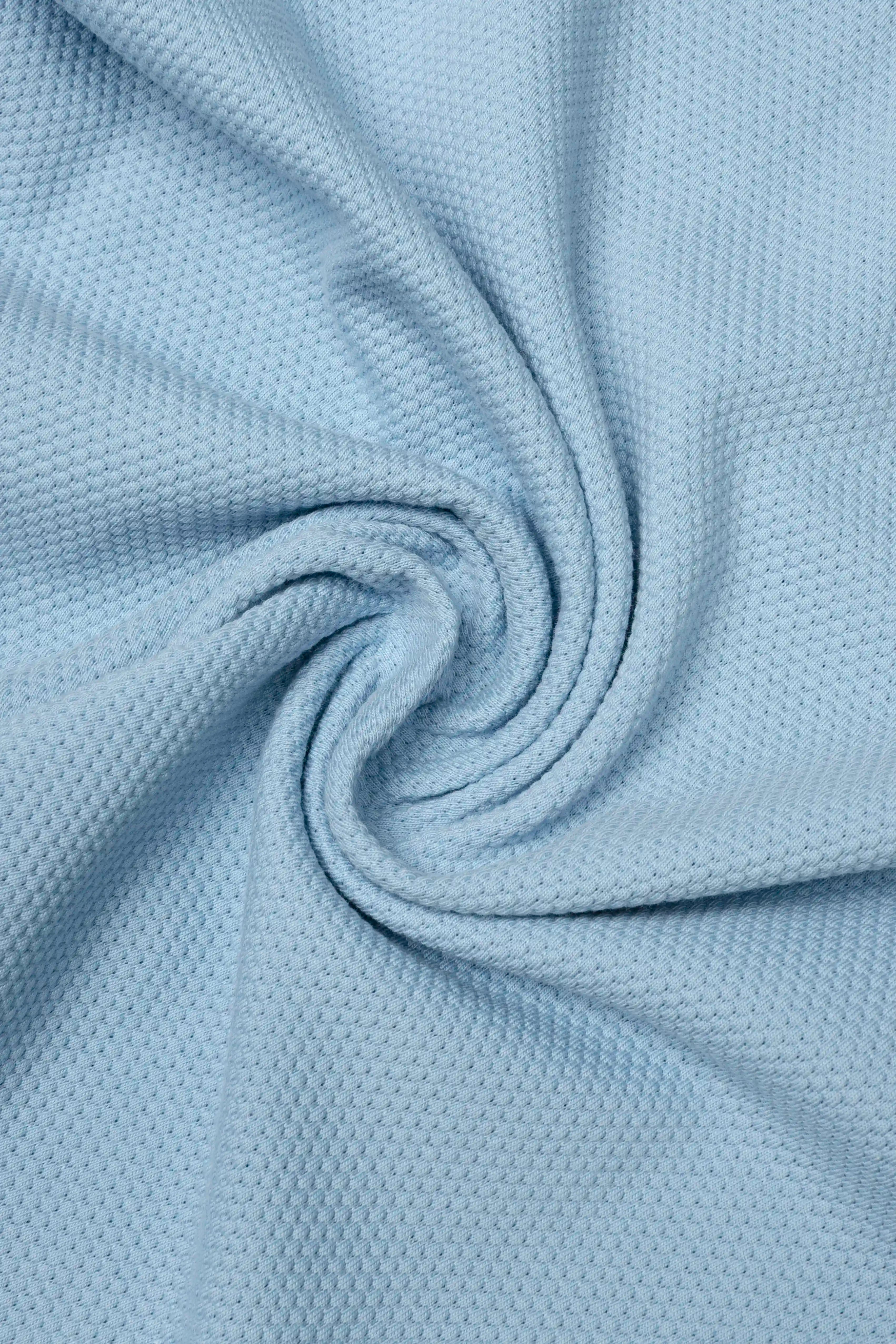 CAMISETA MANGA CORTA COLOR AZUL GLACIAR