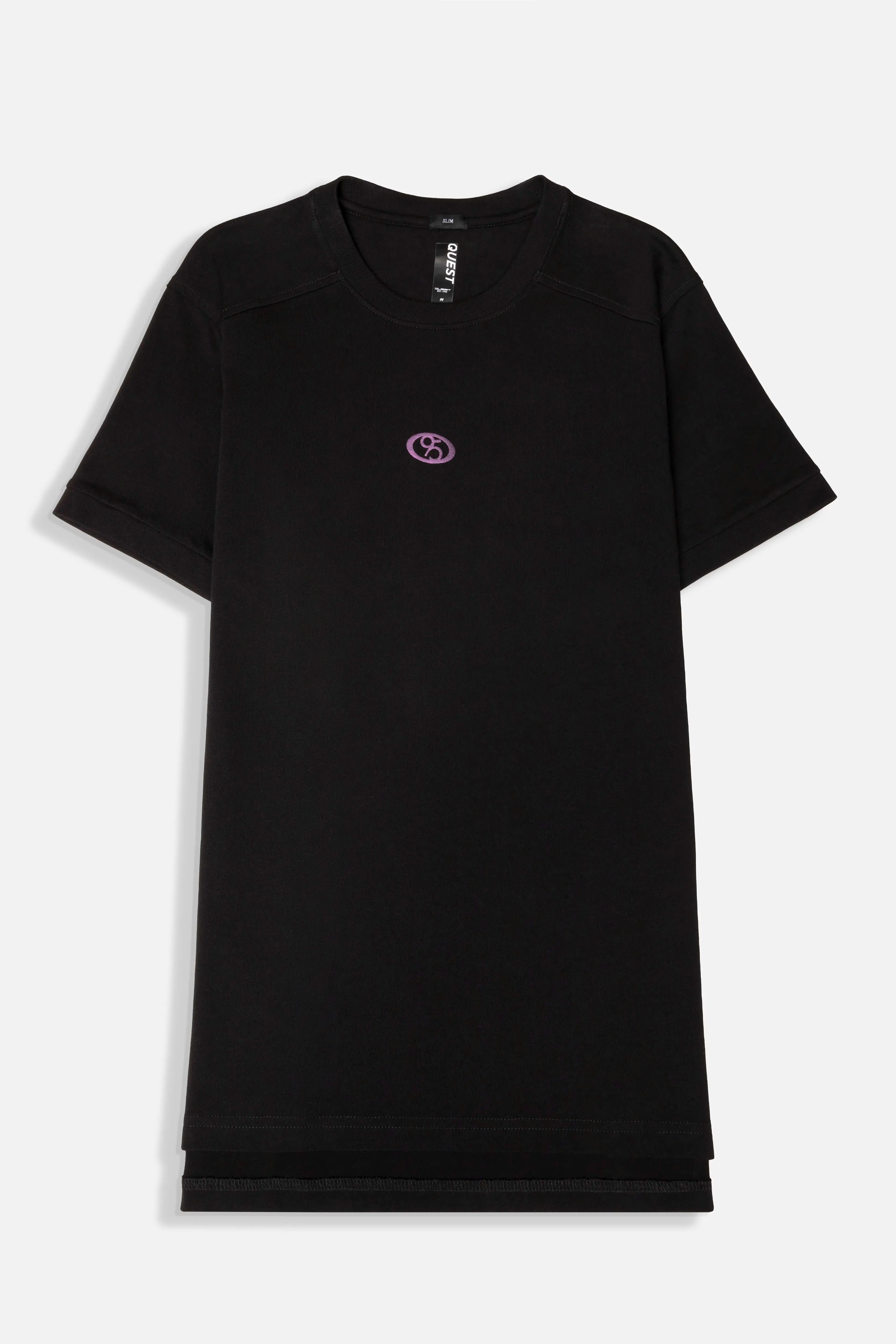 CAMISETA MANGA CORTA COLOR NEGRO