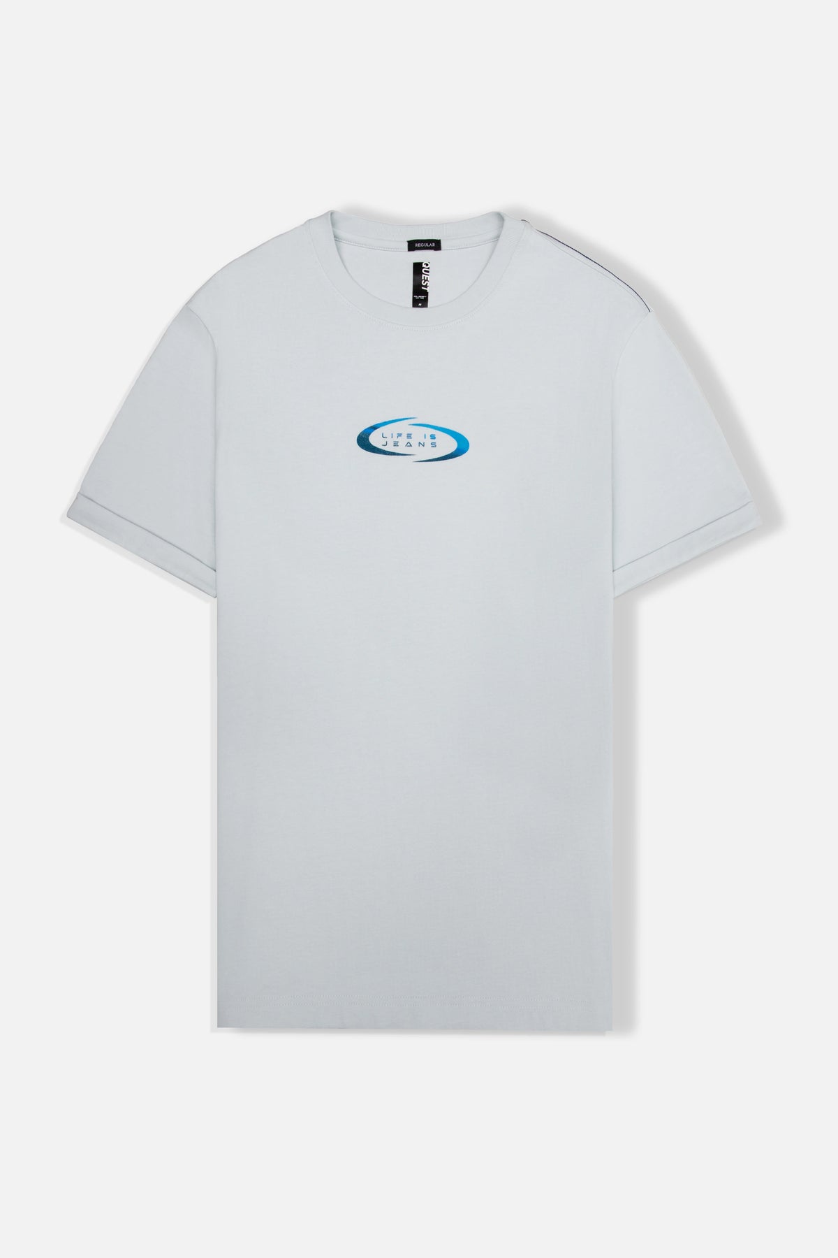 CAMISETA MANGA CORTA COLOR AZUL BALADA