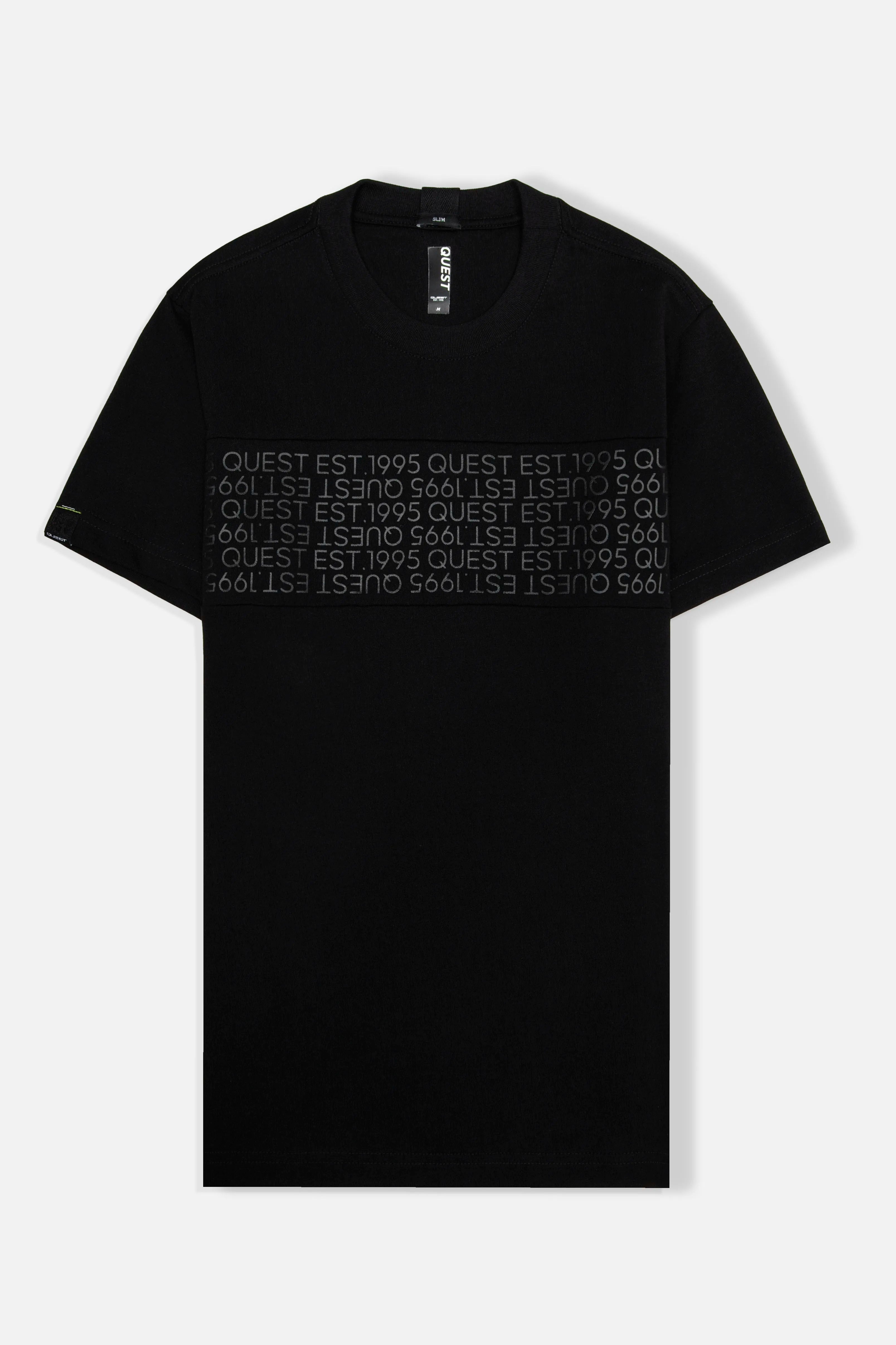 CAMISETA MANGA CORTA COLOR NEGRO