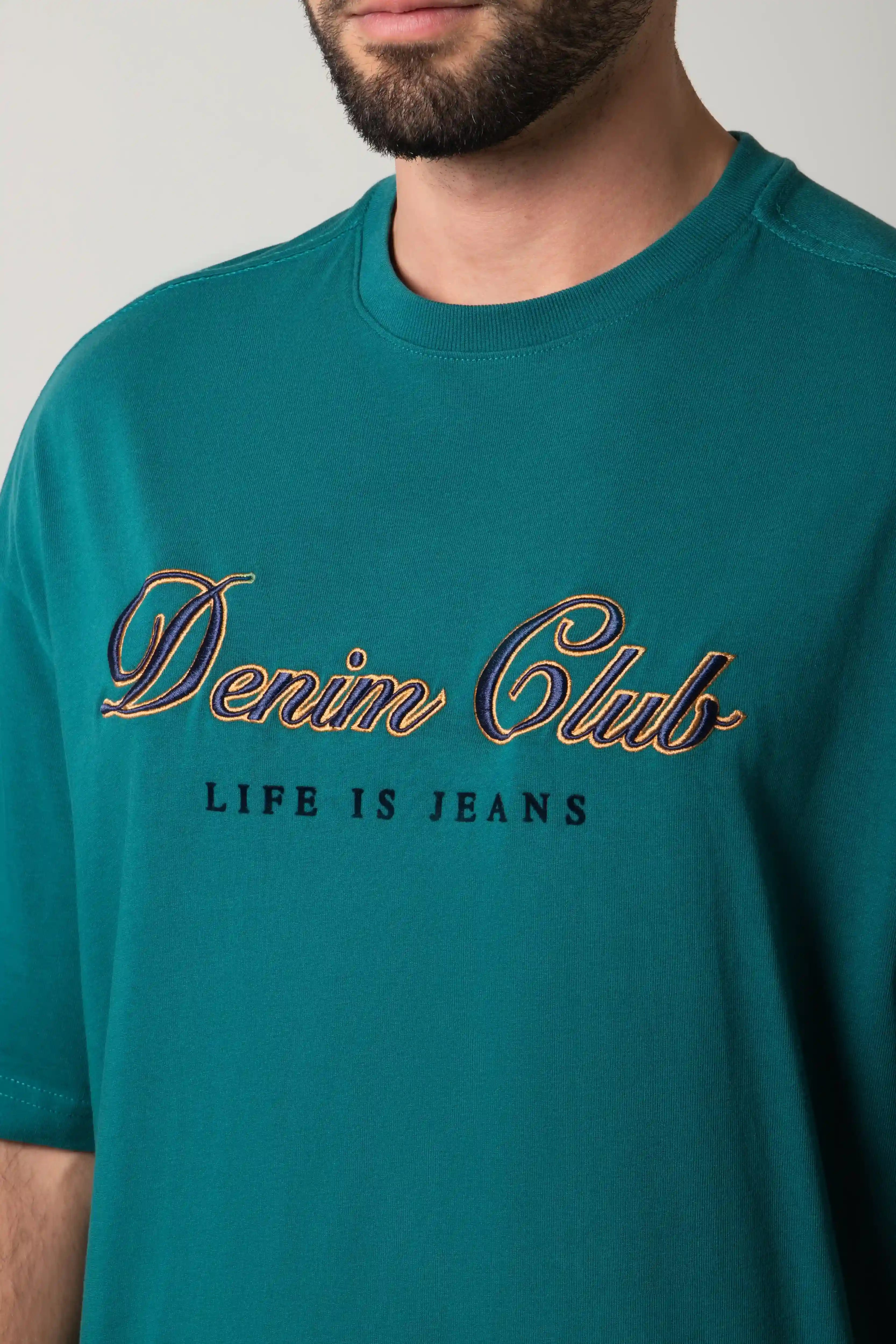 CAMISETA MANGA CORTA COLOR VERDE TORMENTA