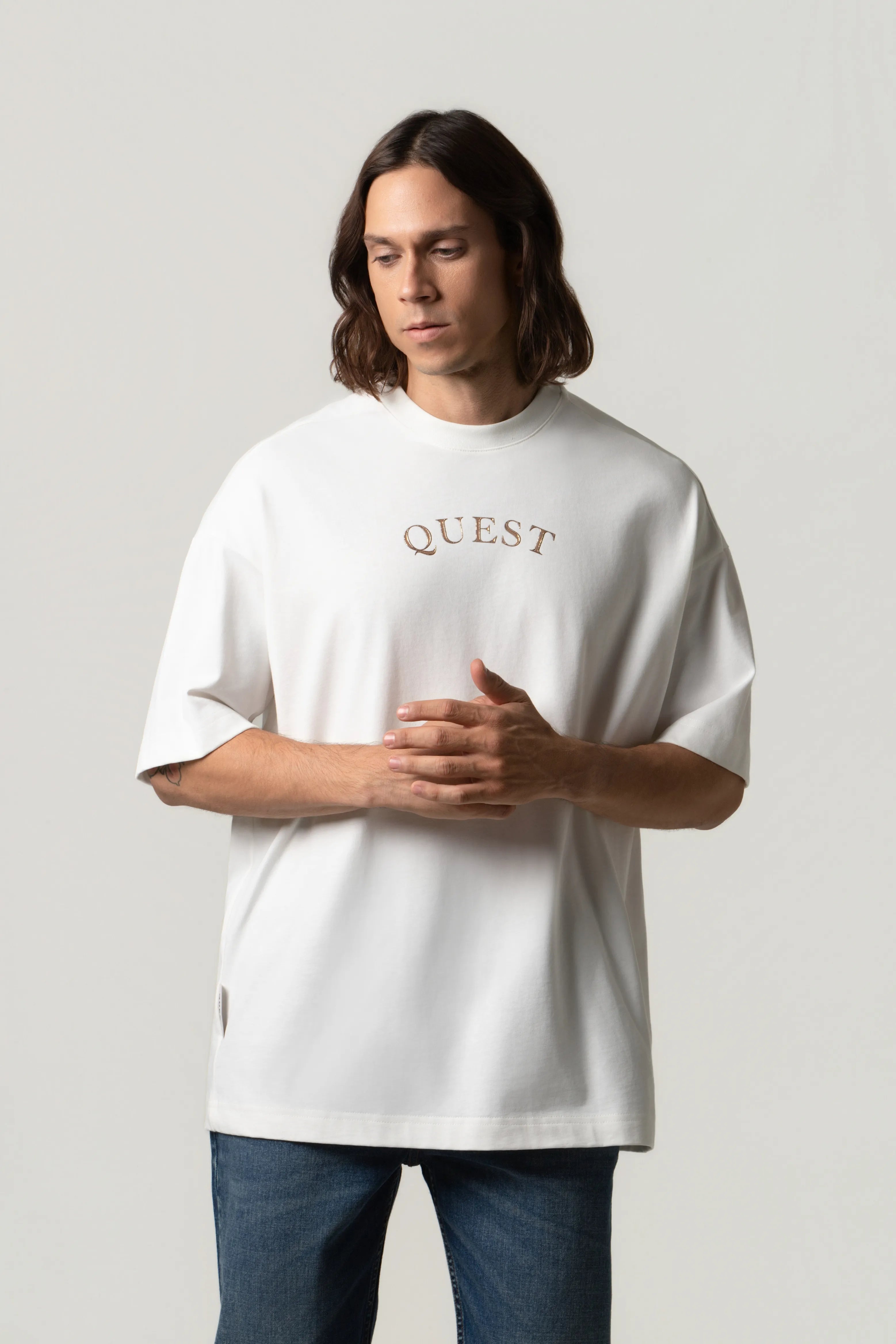 CAMISETA MANGA CORTA COLOR IVORY