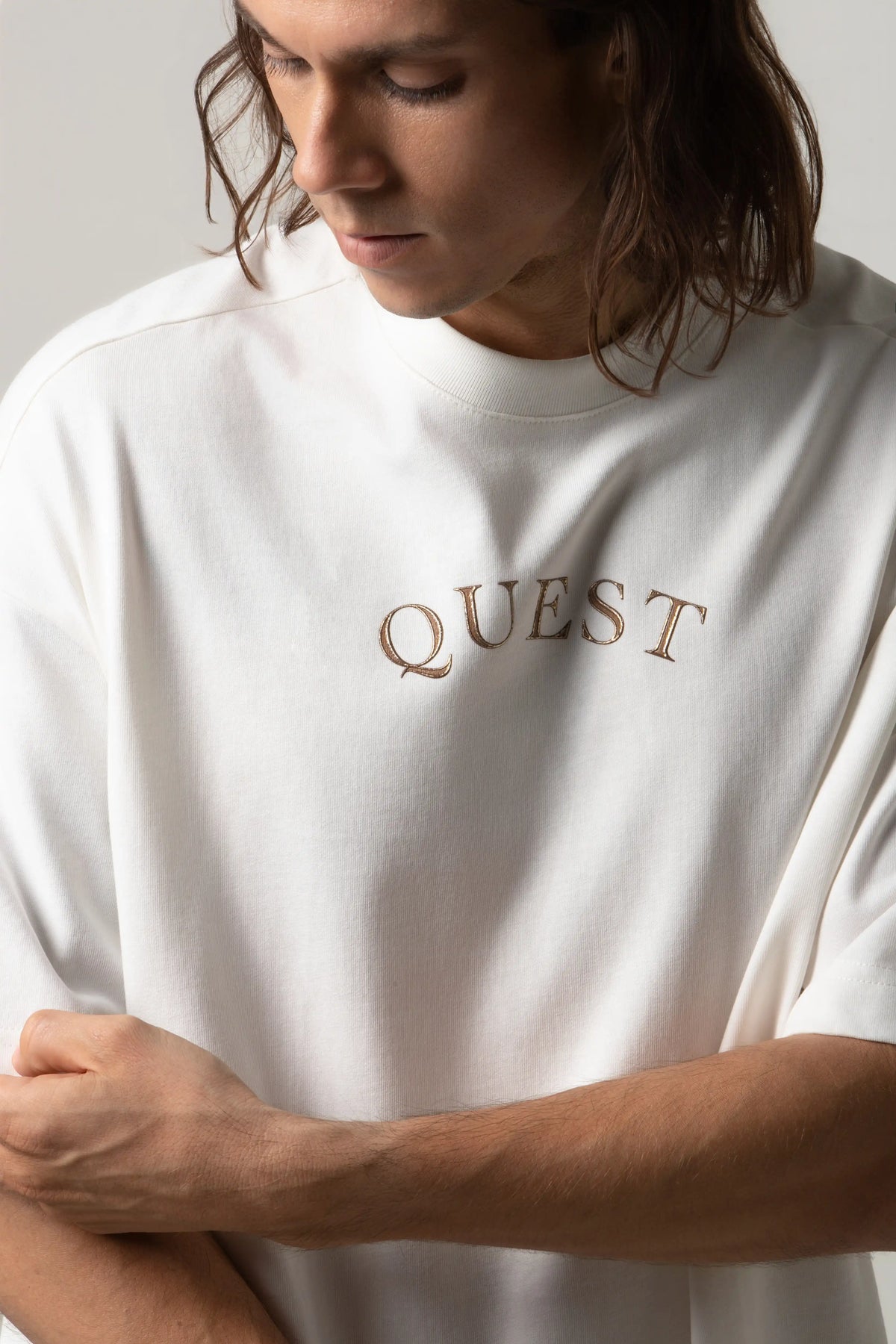 CAMISETA MANGA CORTA COLOR IVORY