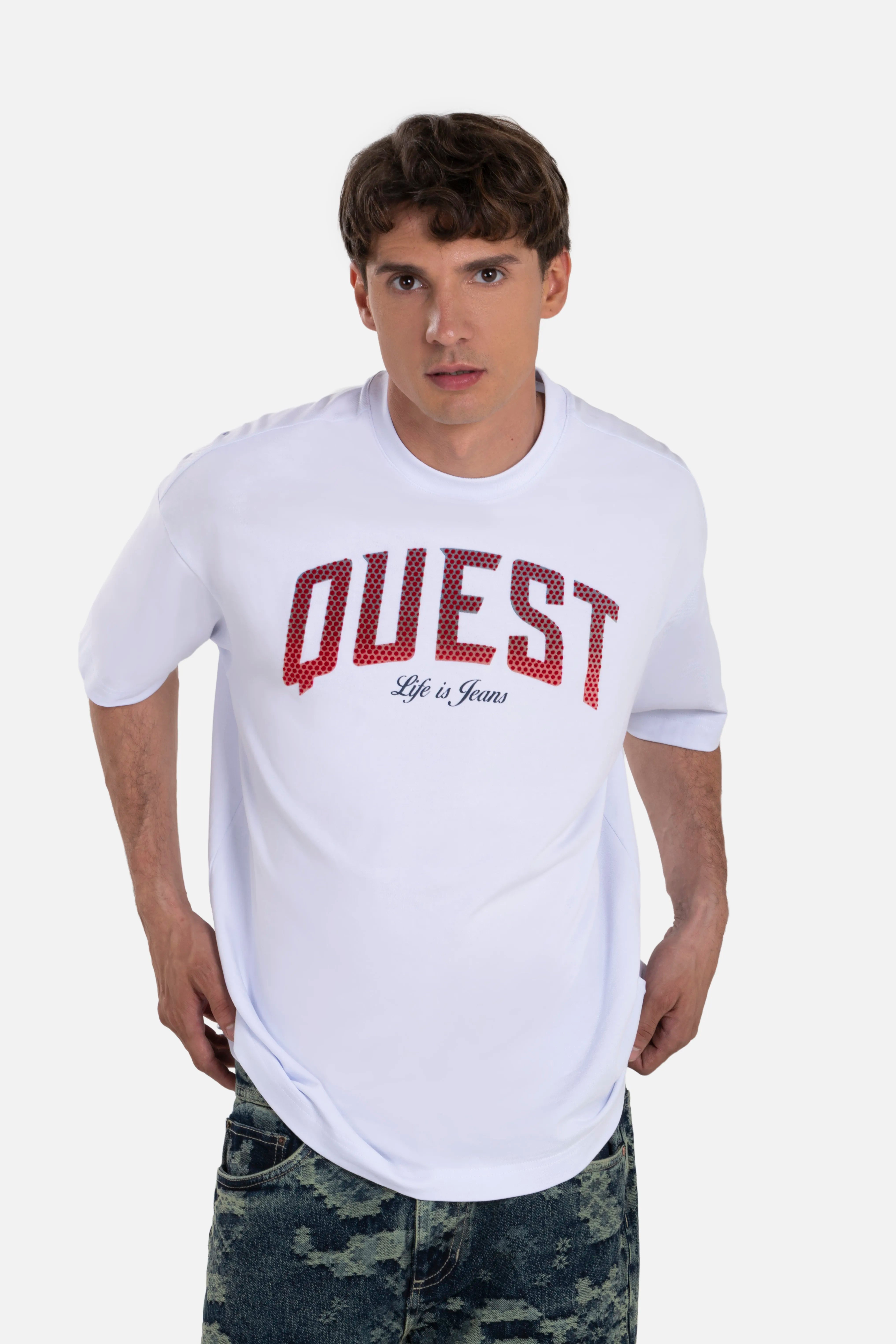 CAMISETA MANGA CORTA COLOR BLANCO OPTICO