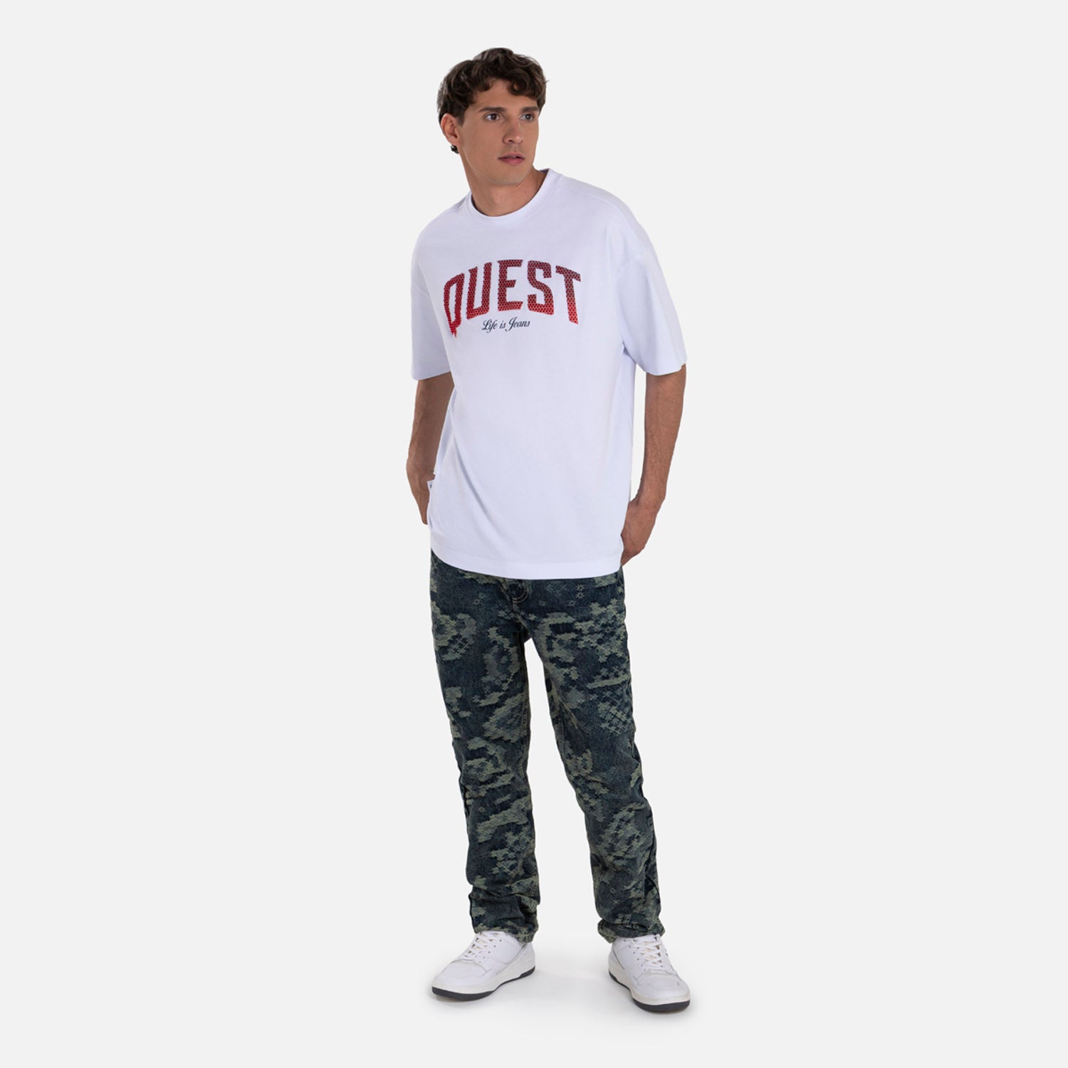 CAMISETA MANGA CORTA COLOR BLANCO OPTICO