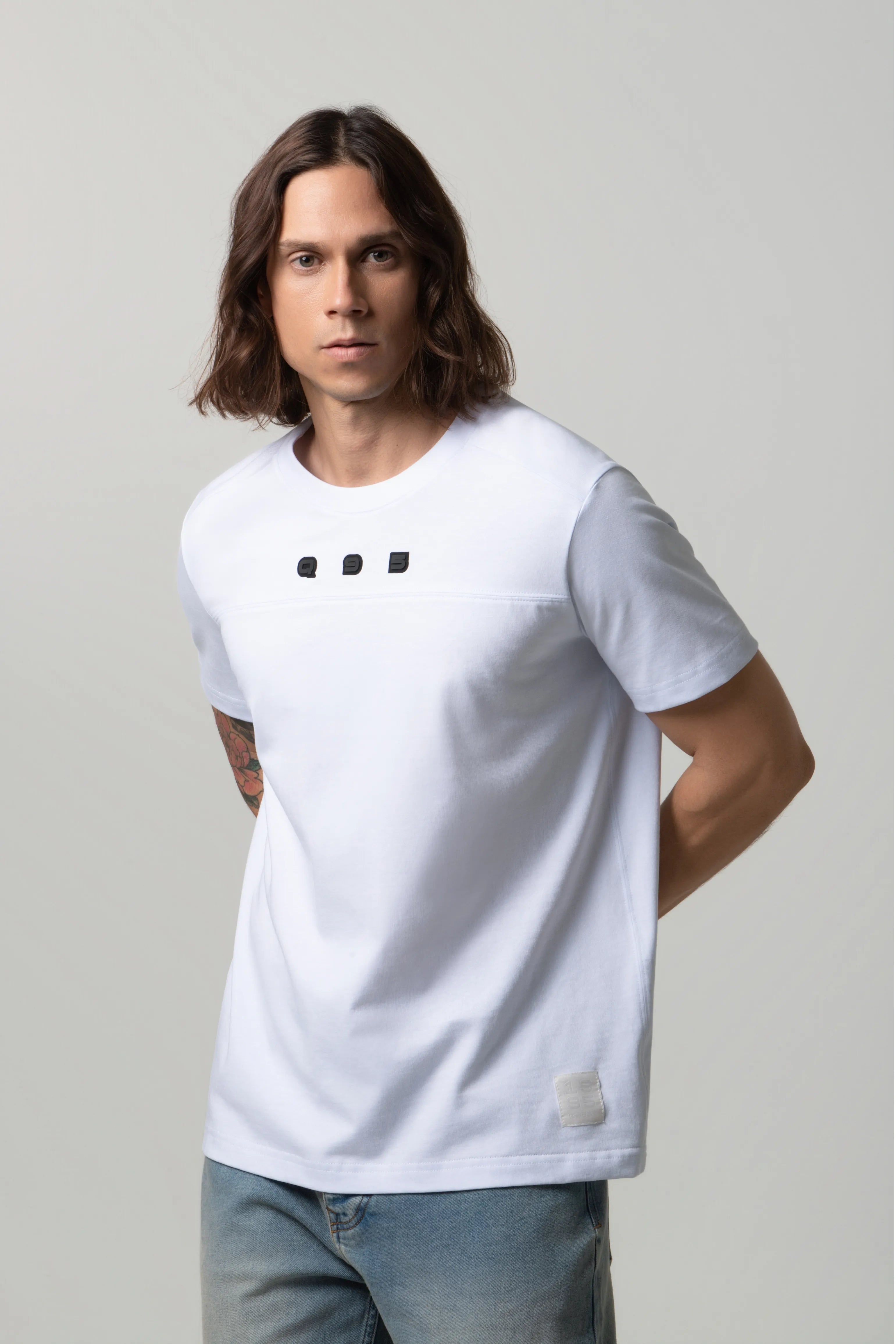 CAMISETA MANGA CORTA COLOR BLANCO OPTICO