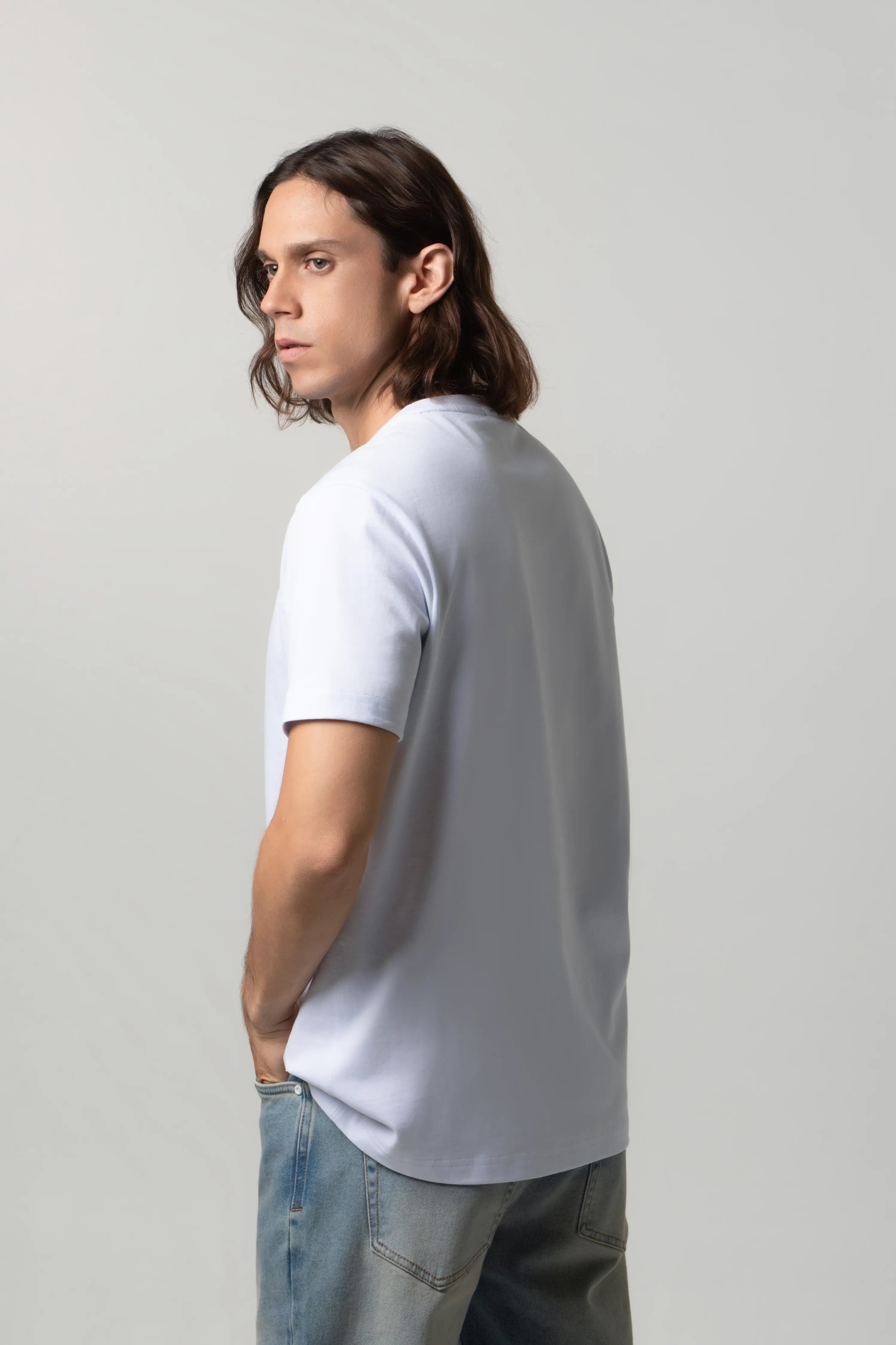 CAMISETA MANGA CORTA COLOR BLANCO OPTICO