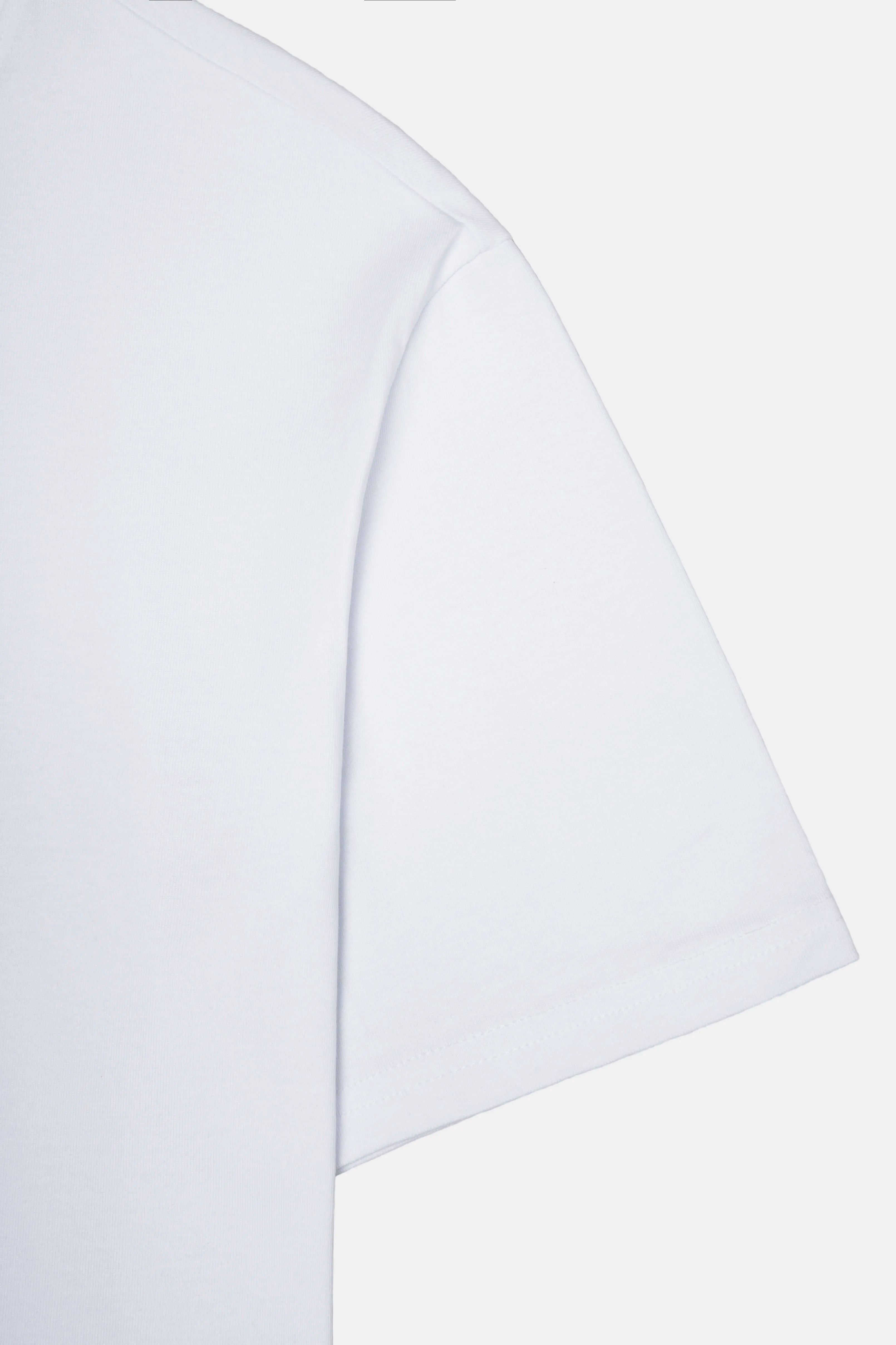 CAMISETA MANGA CORTA COLOR BLANCO OPTICO