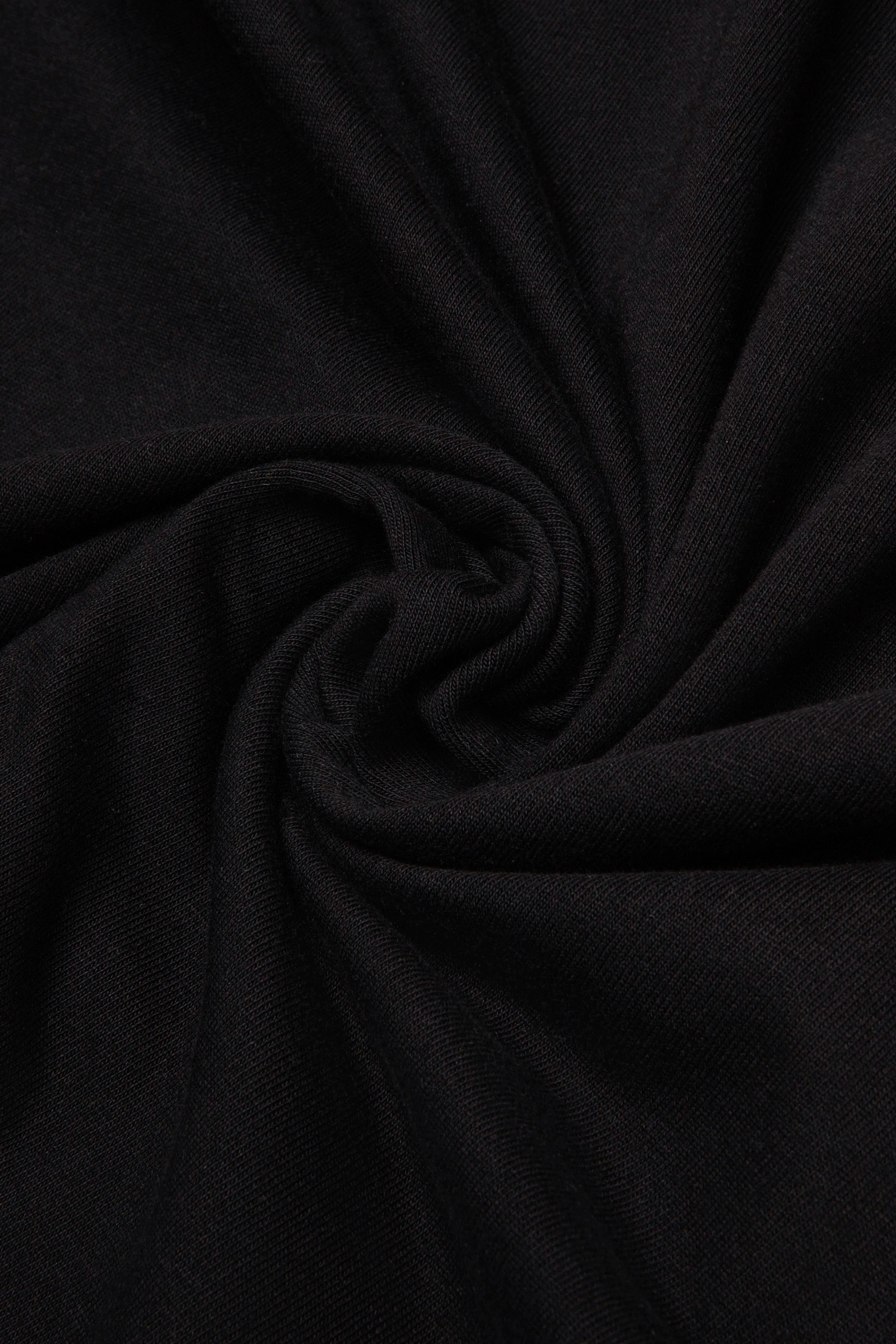 CAMISETA MANGA CORTA COLOR NEGRO