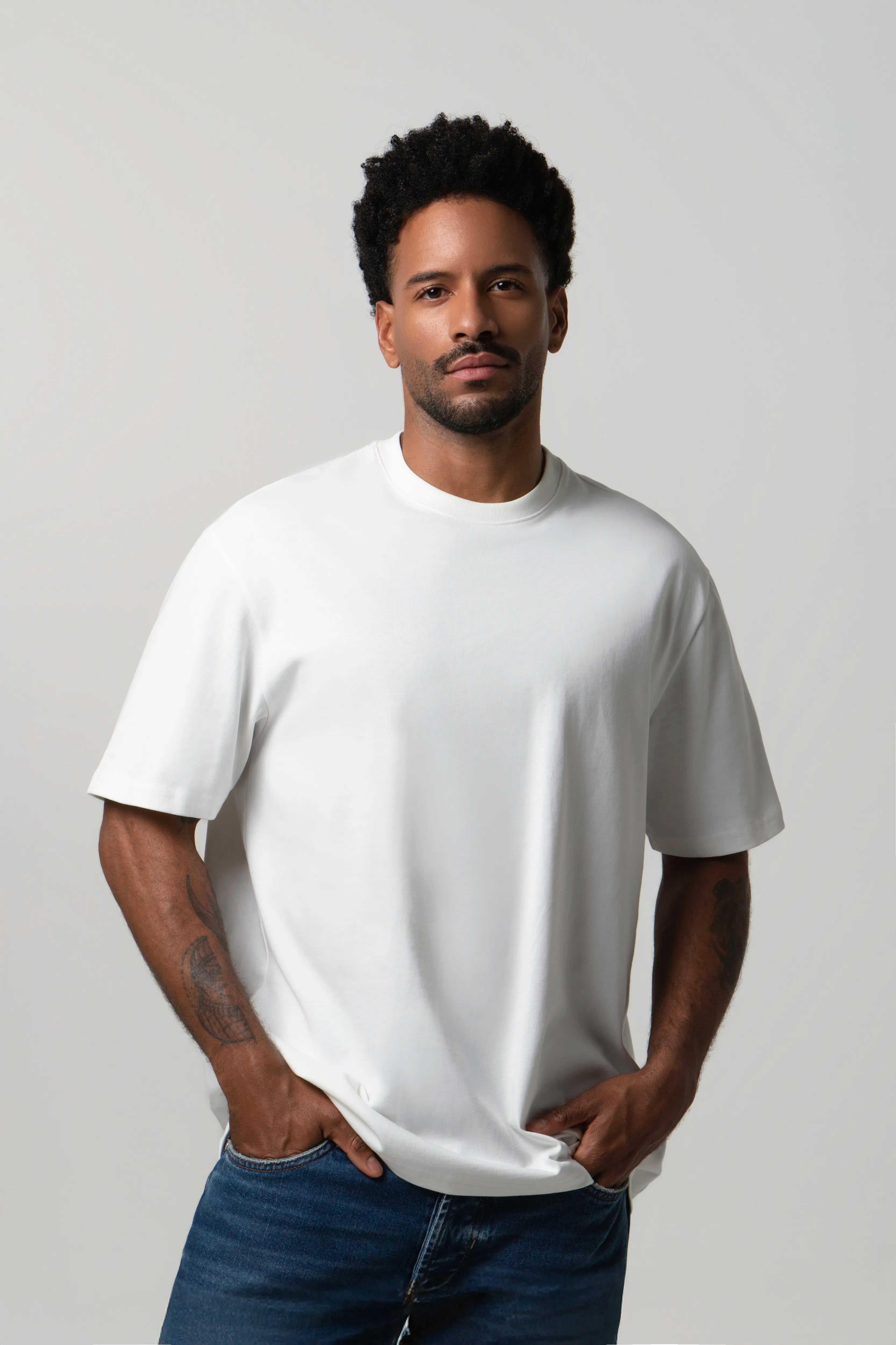 CAMISETA MANGA CORTA COLOR IVORY