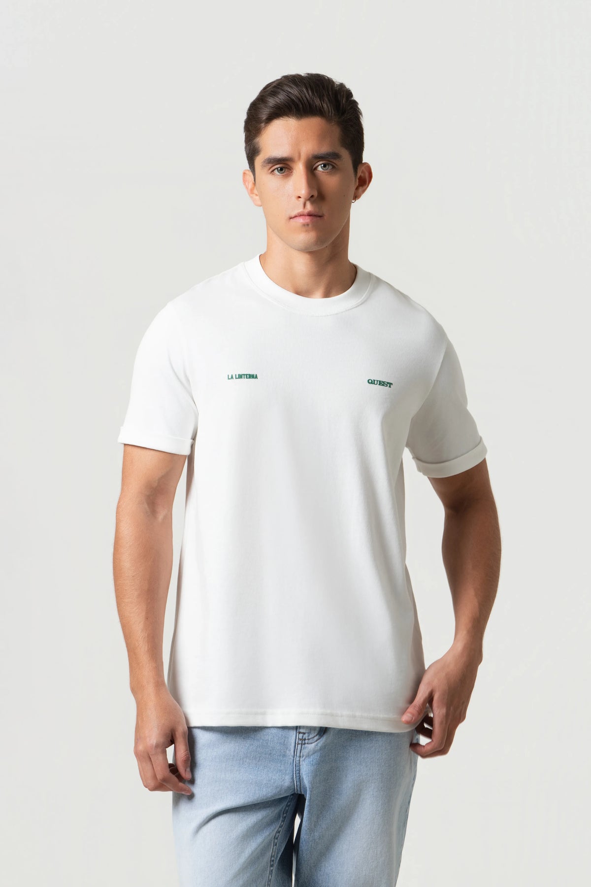 LA LINTERNA MEDELLÍN - CAMISETA MANGA CORTA COLOR IVORY