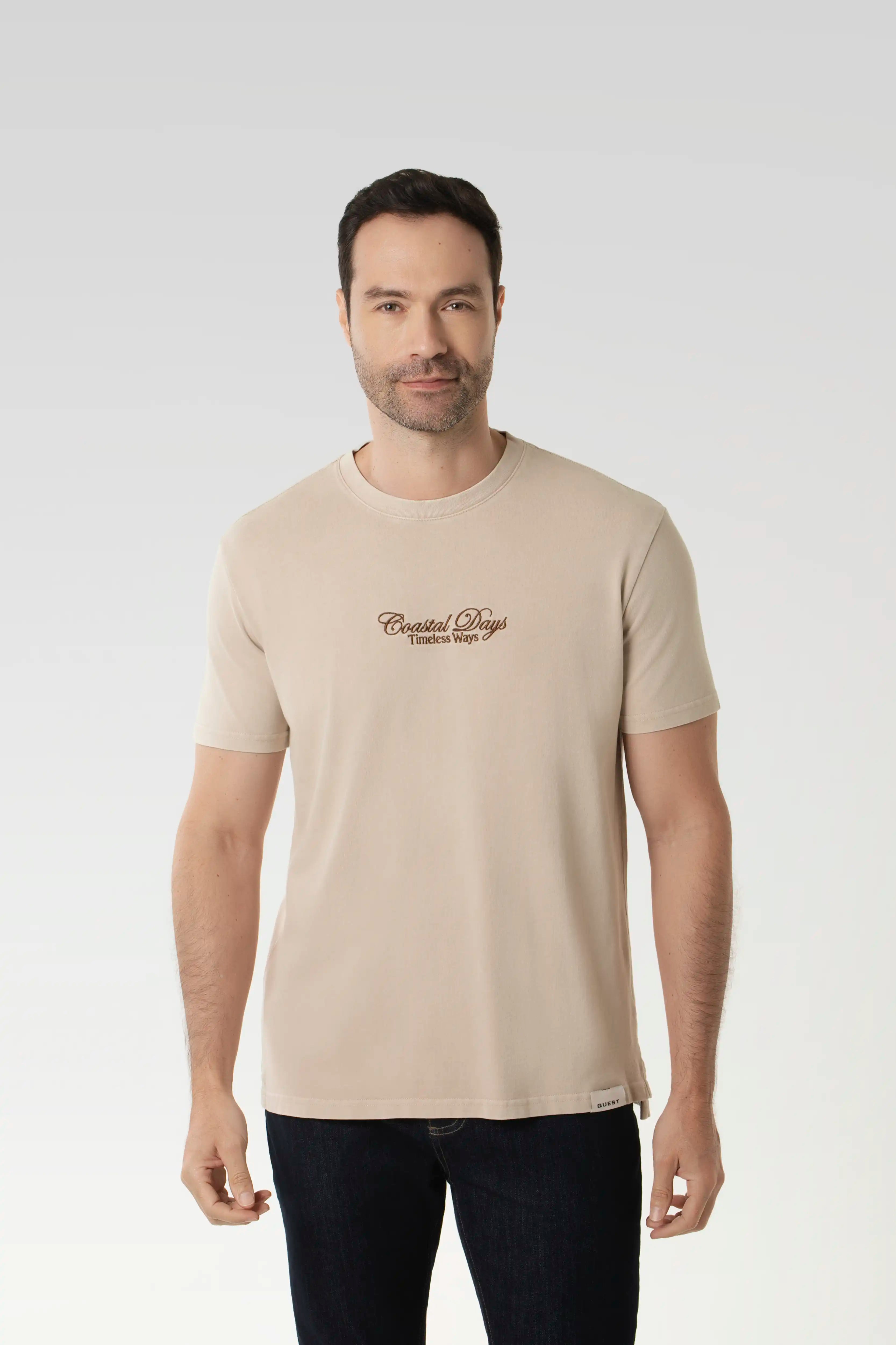 CAMISETA MANGA CORTA COLOR BRAZILIAN SAND