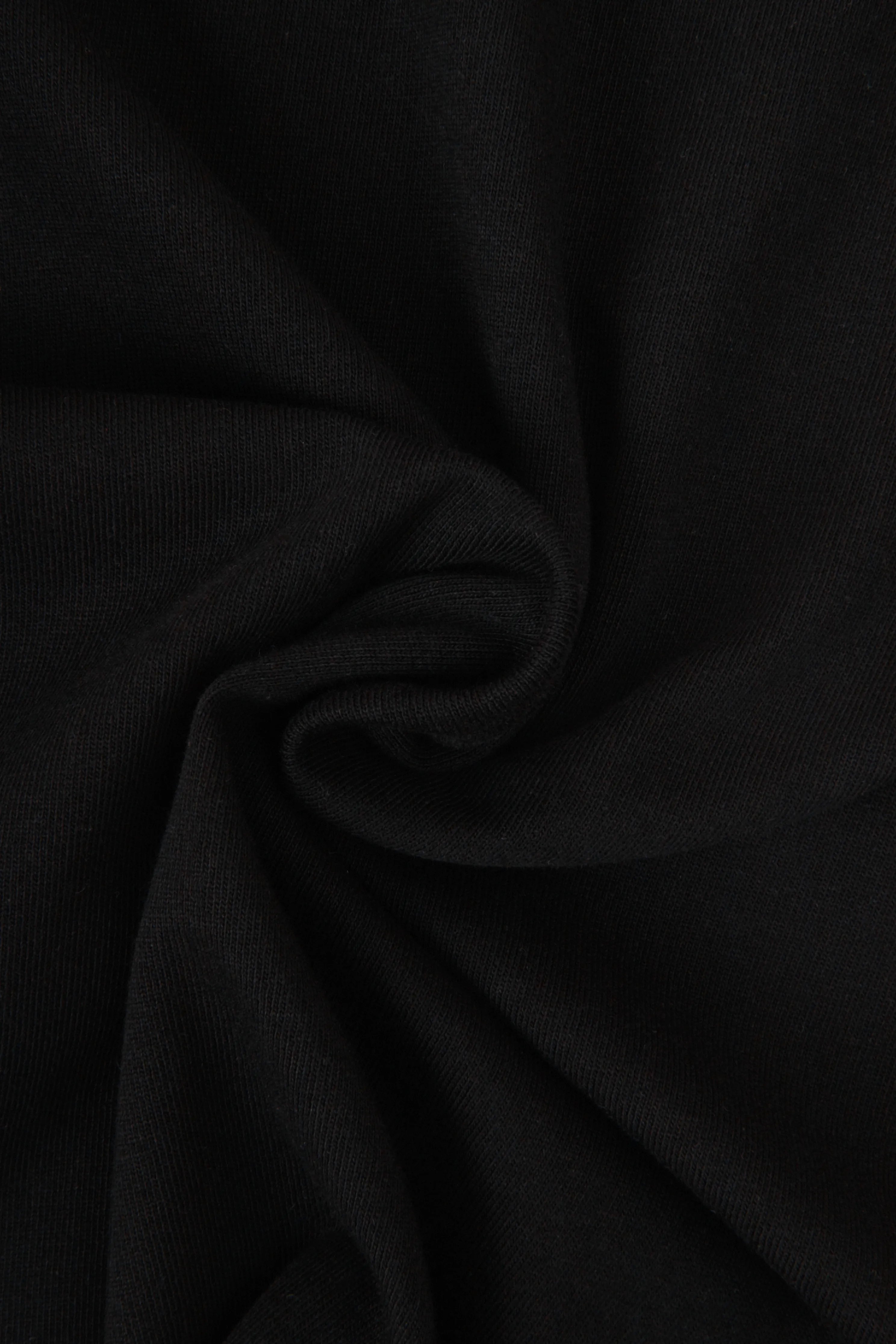 CAMISETA MANGA CORTA COLOR NEGRO
