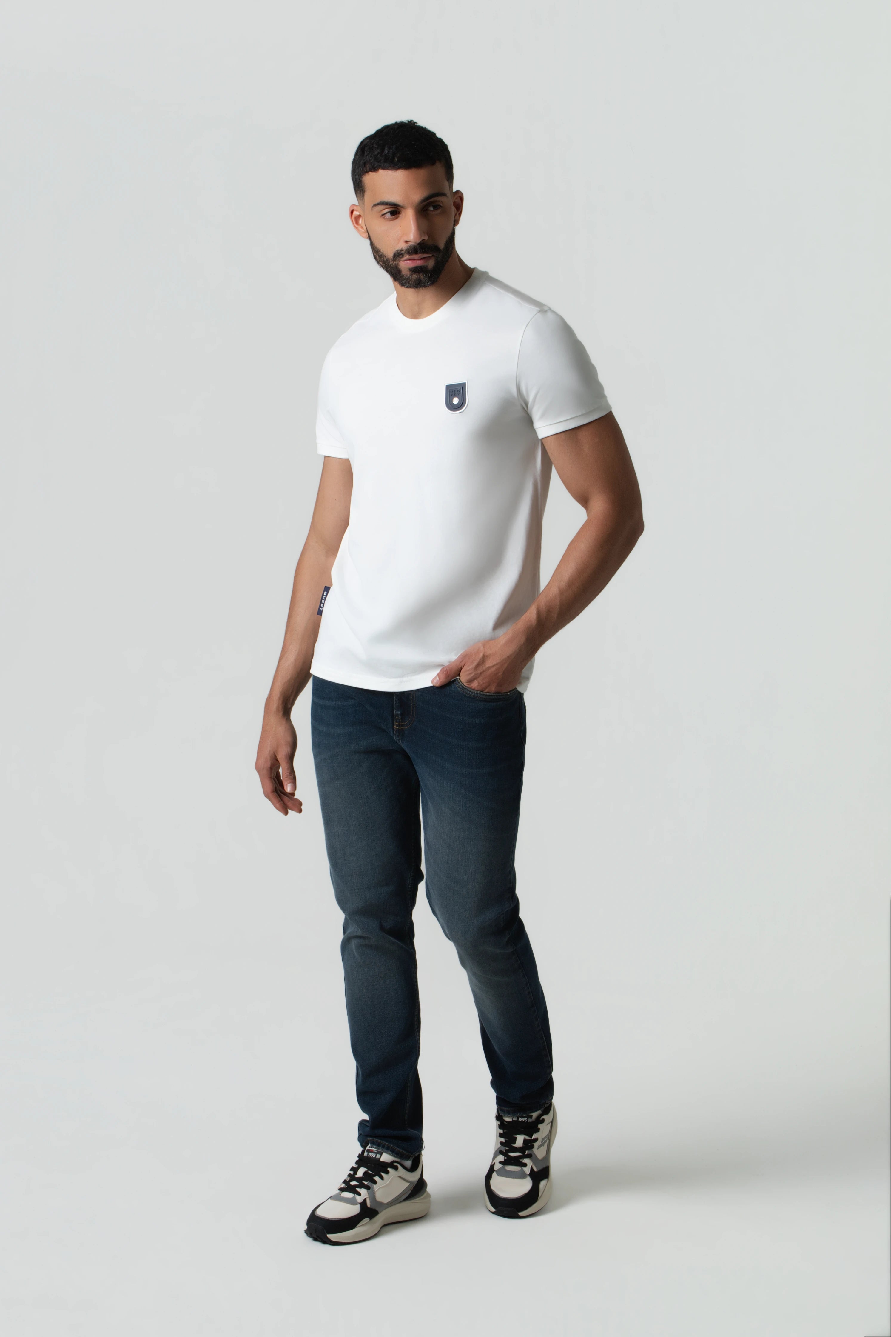 CAMISETA MANGA CORTA COLOR IVORY
