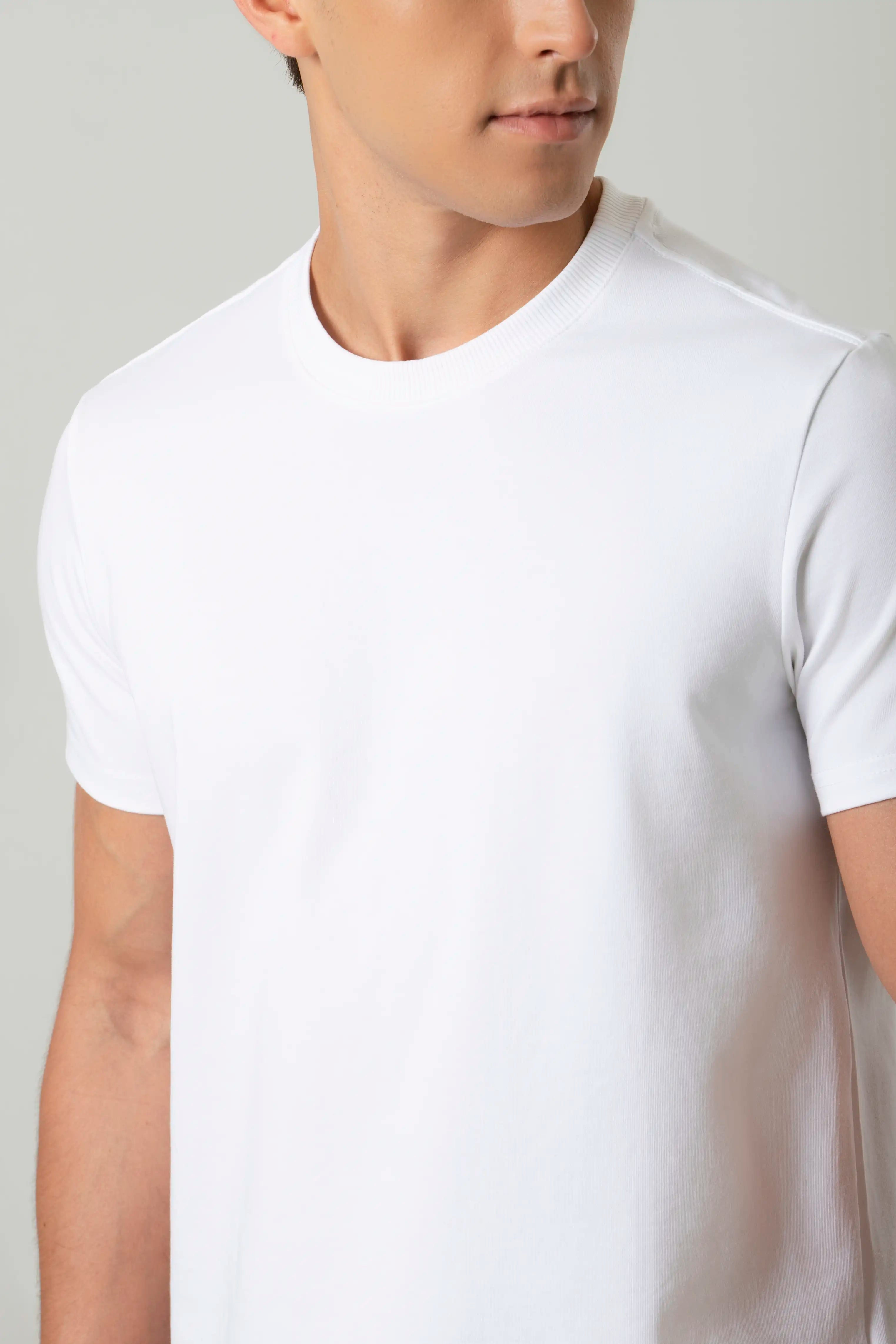 CAMISETA MANGA CORTA COLOR BLANCO BLANCO