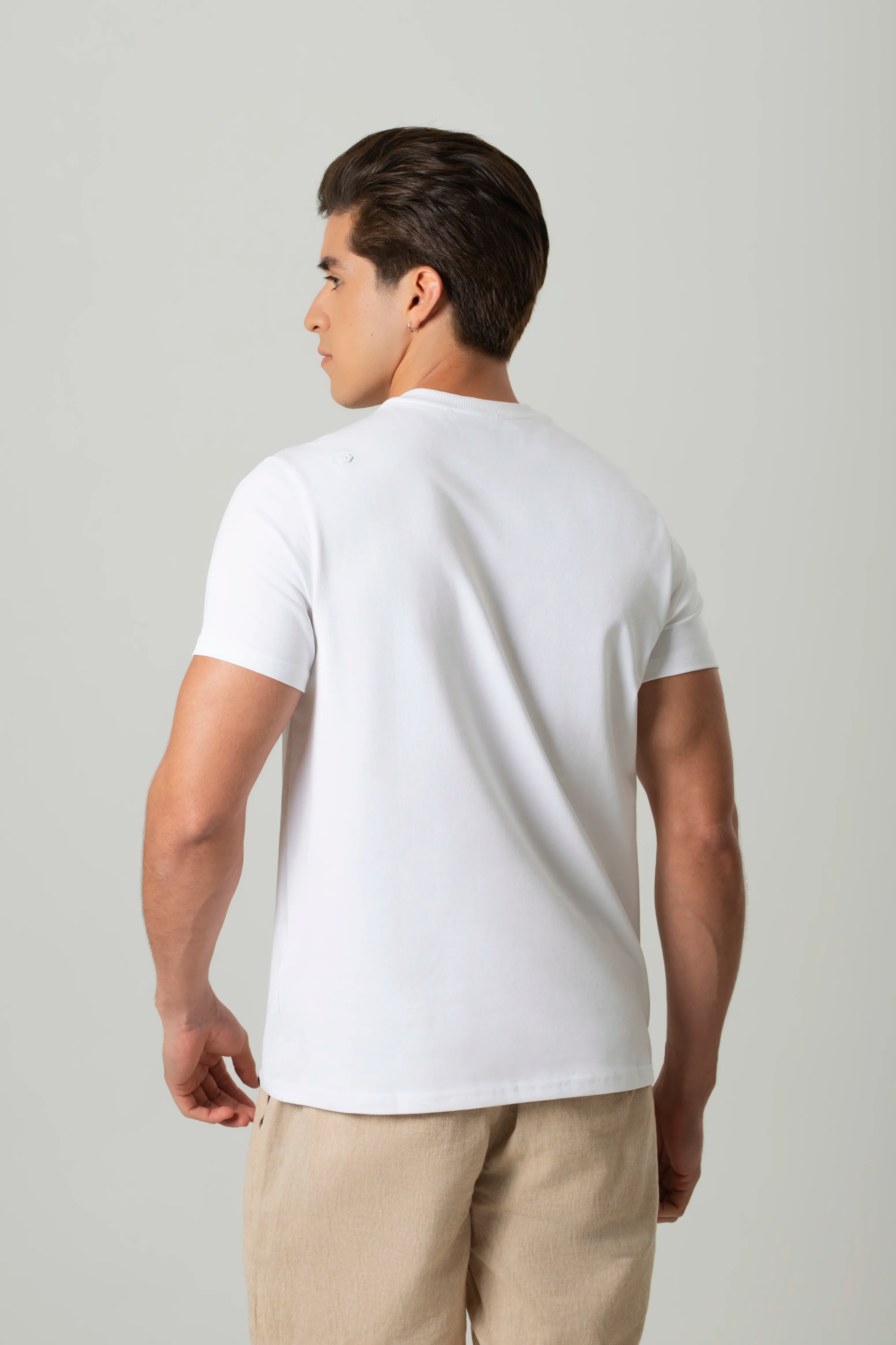 CAMISETA MANGA CORTA COLOR BLANCO BLANCO