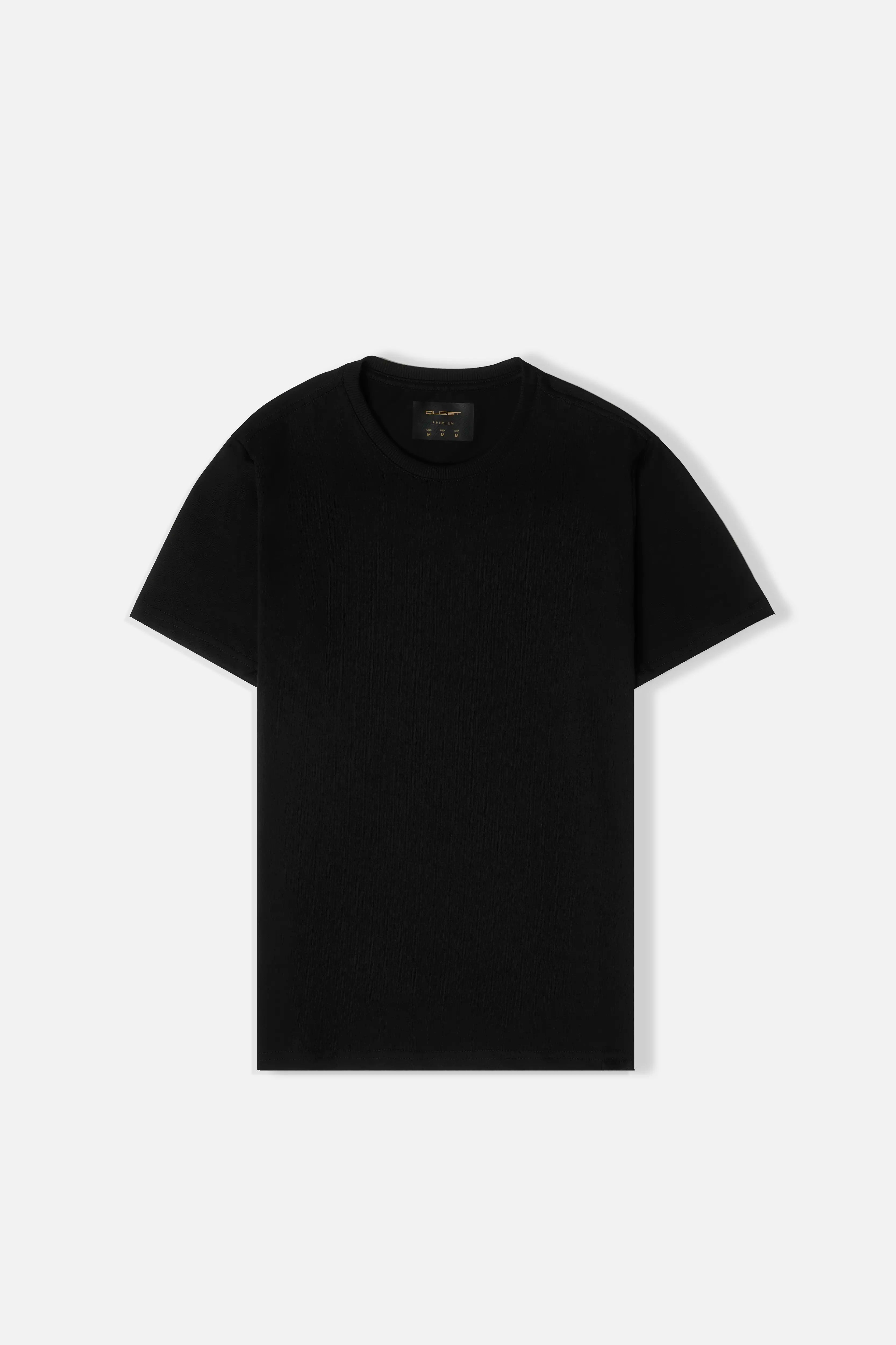 CAMISETA MANGA CORTA COLOR NEGRO