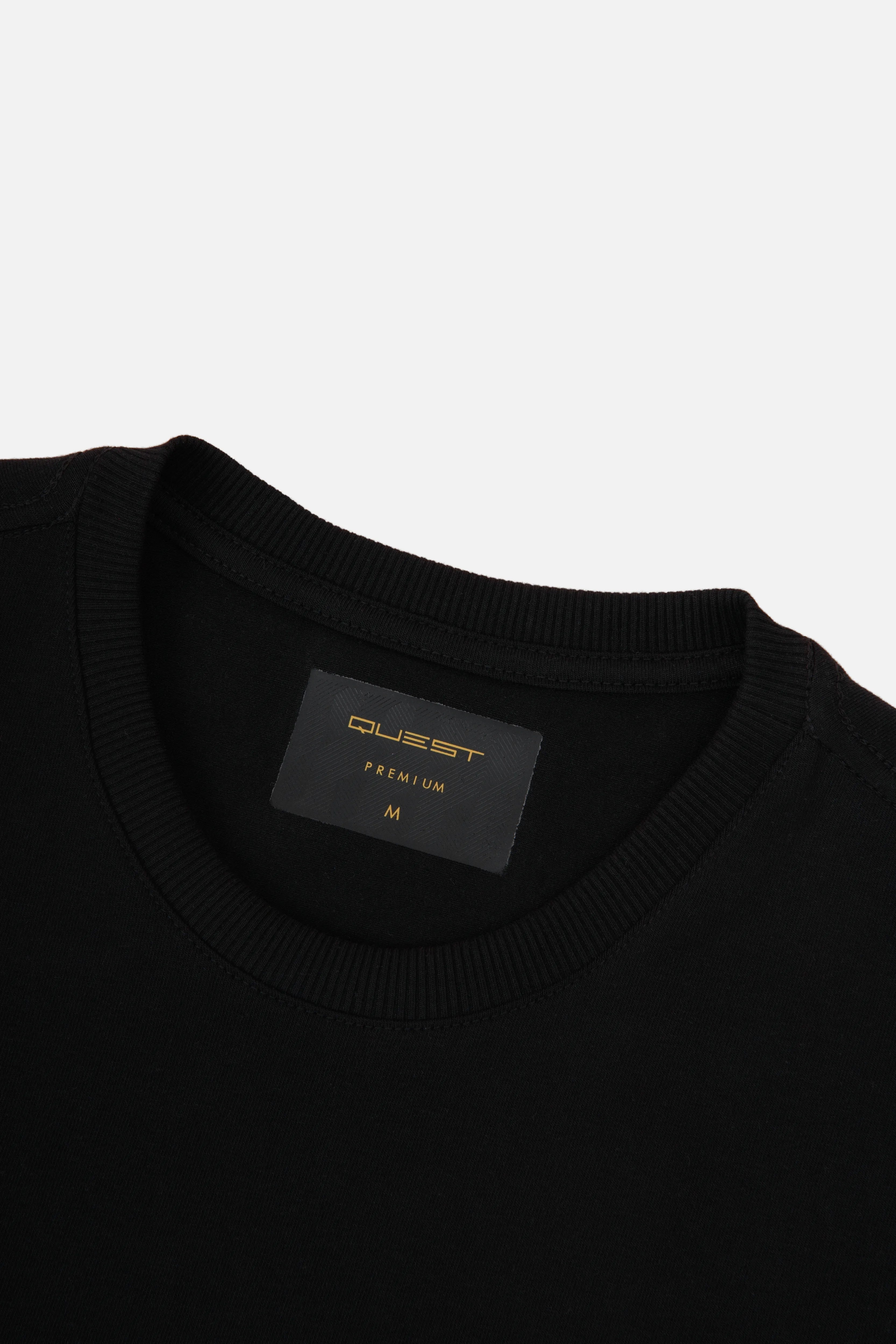 CAMISETA MANGA CORTA COLOR NEGRO