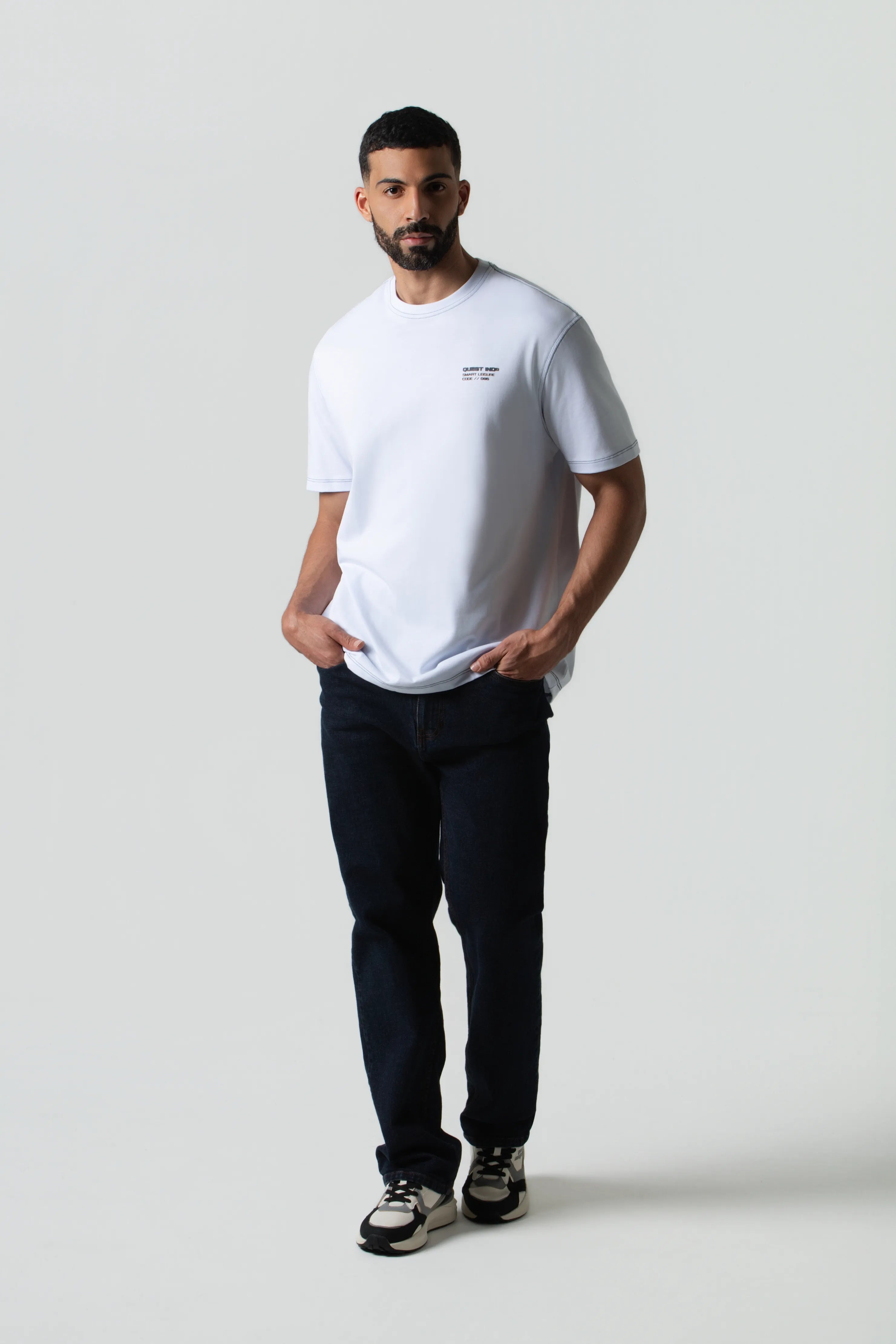 CAMISETA MANGA CORTA COLOR BLANCO OPTICO