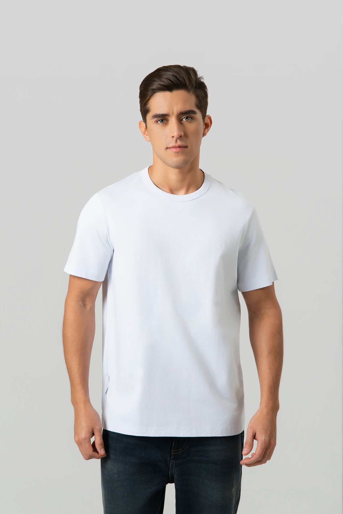 CAMISETA MANGA CORTA COLOR BLANCO