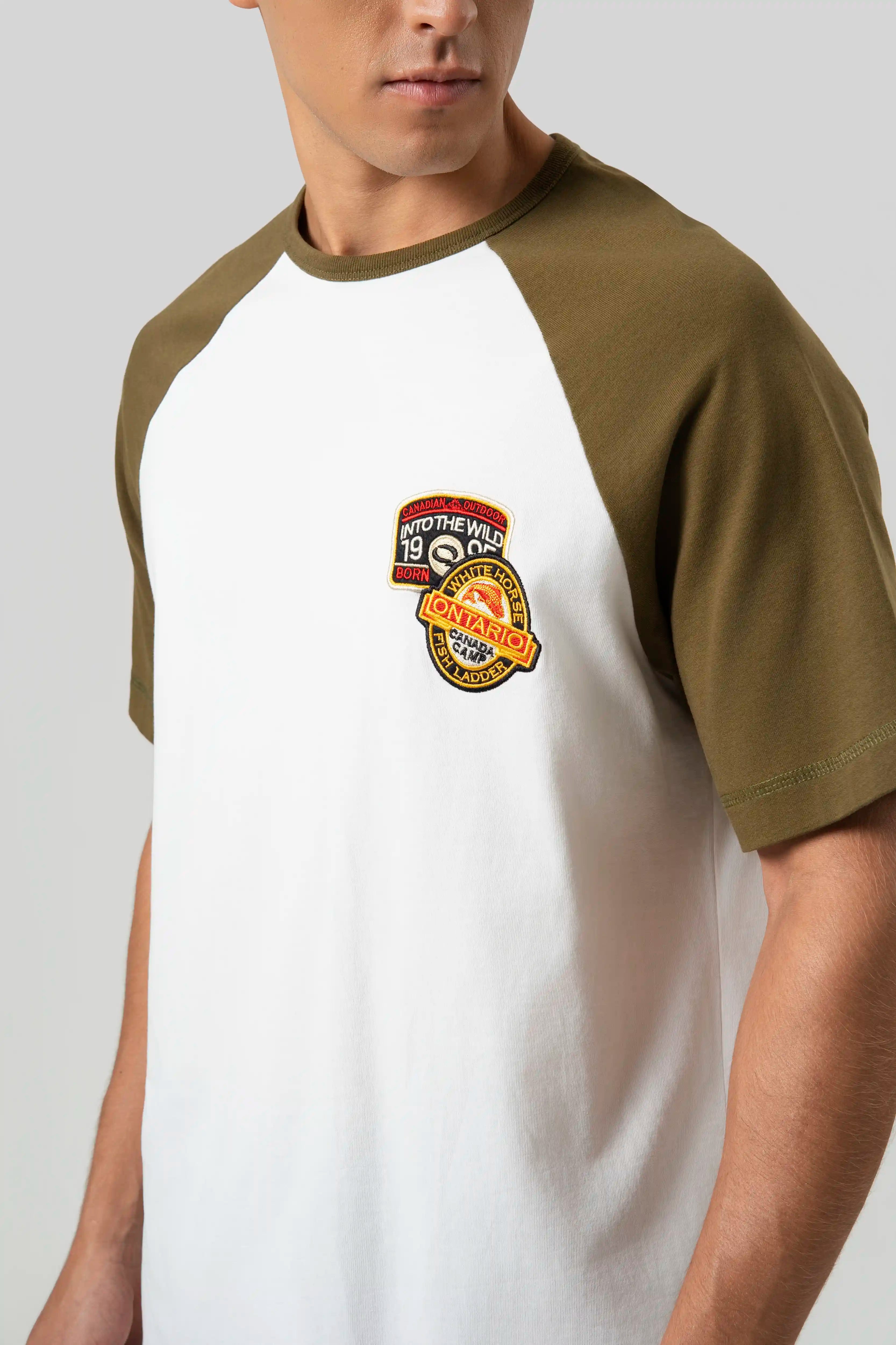 CAMISETA MANGA CORTA COLOR DARK OLIVA