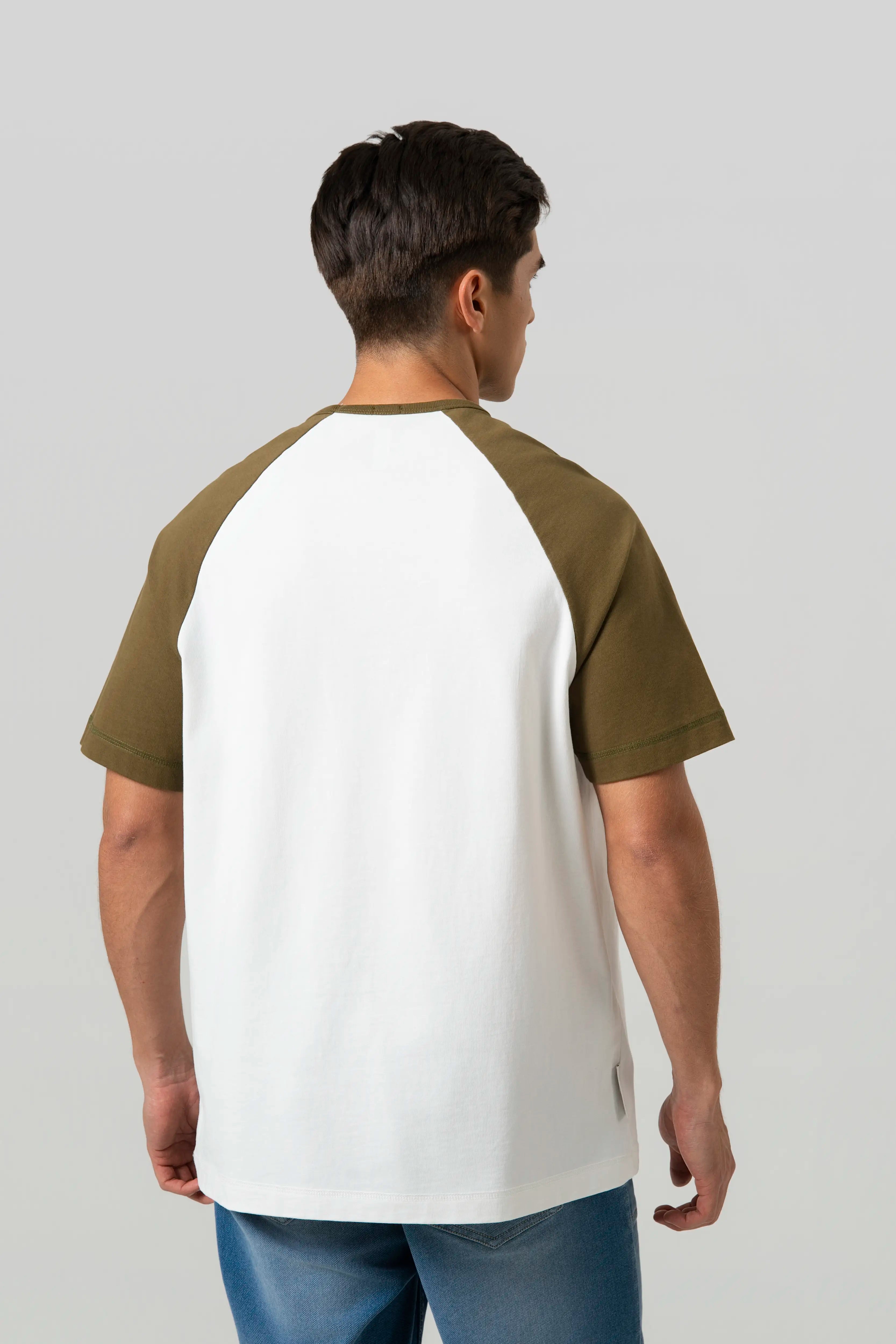 CAMISETA MANGA CORTA COLOR DARK OLIVA