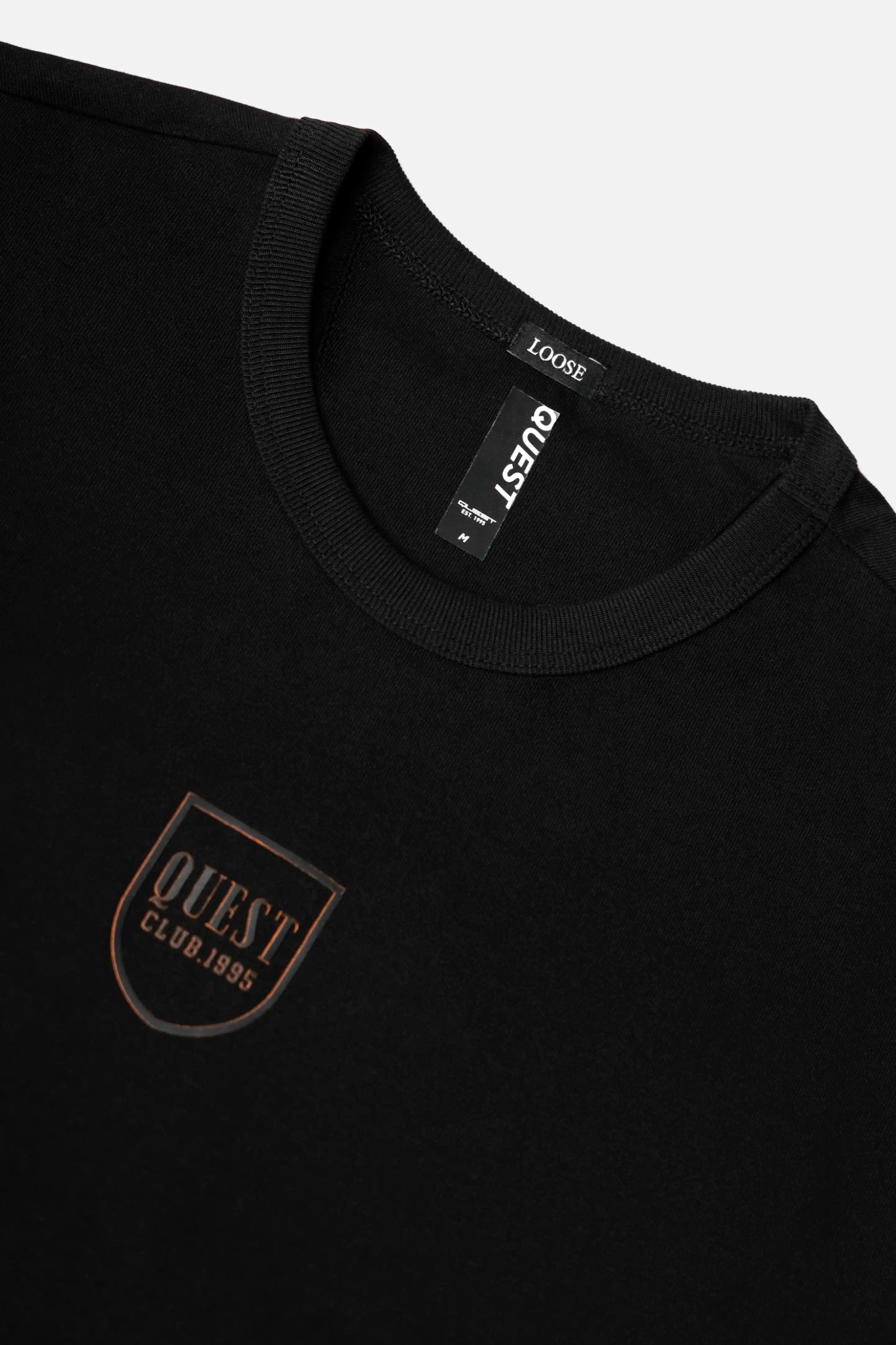 CAMISETA MANGA CORTA COLOR NEGRO