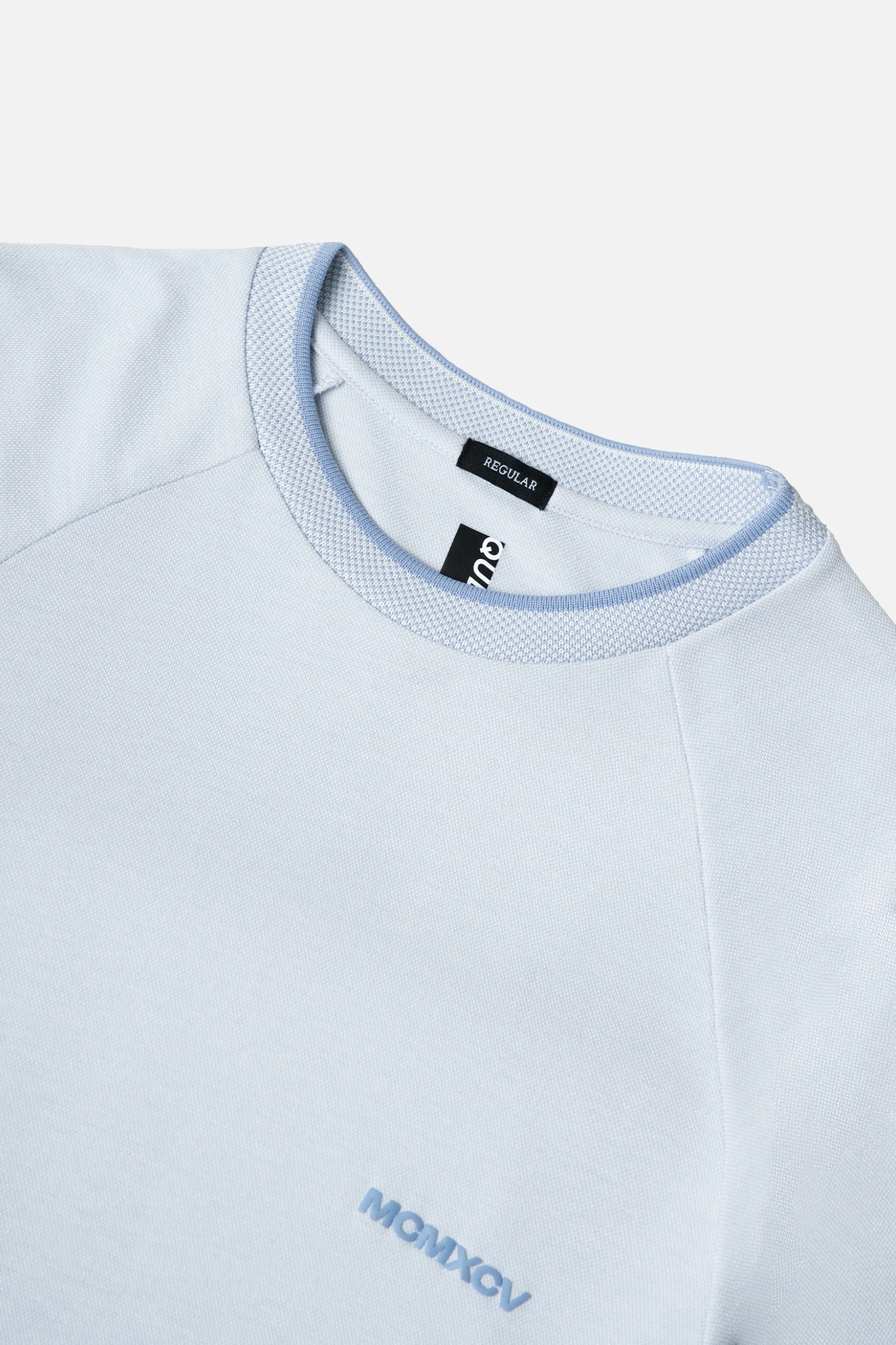 CAMISETA MANGA CORTA COLOR BABY BLUE