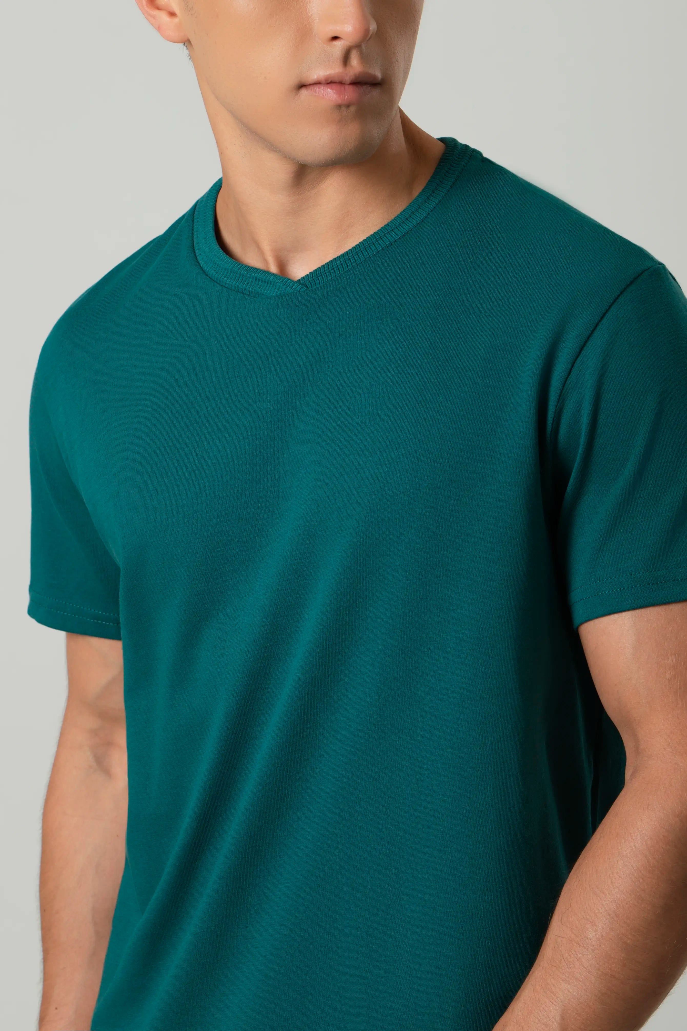 CAMISETA MANGA CORTA COLOR VERDE TORMENTA