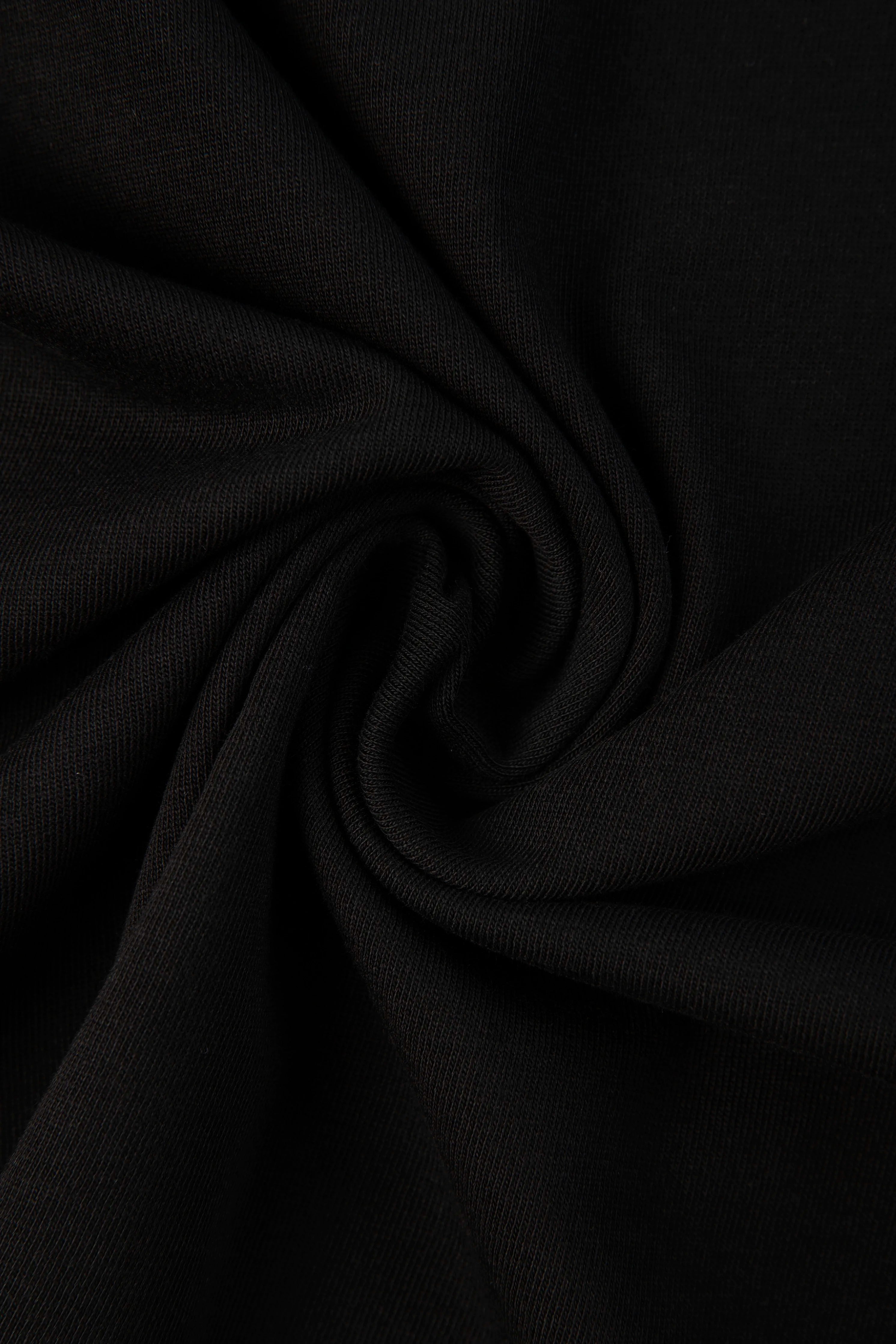 CAMISETA MANGA CORTA COLOR NEGRO