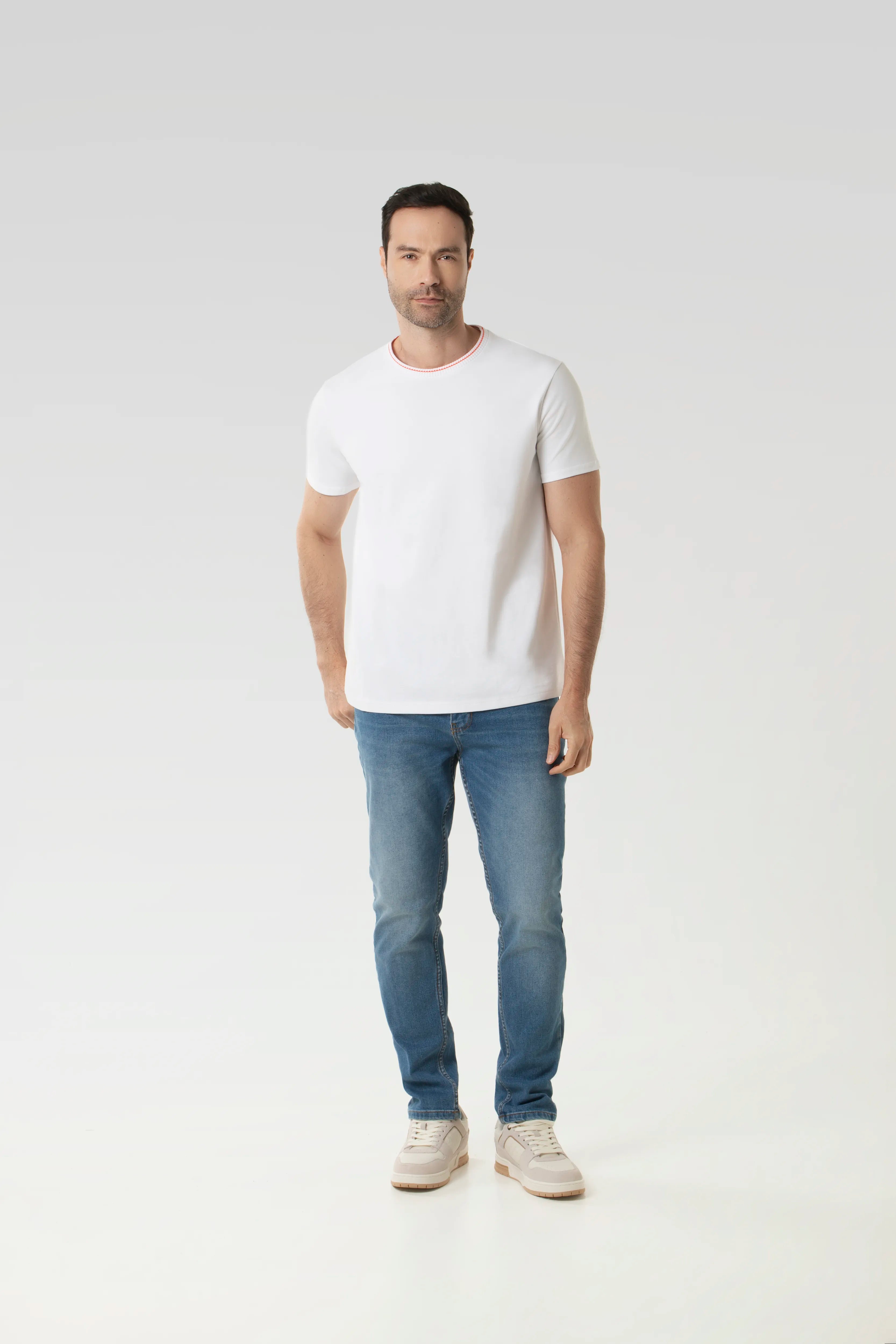 CAMISETA MANGA CORTA COLOR BLANCO
