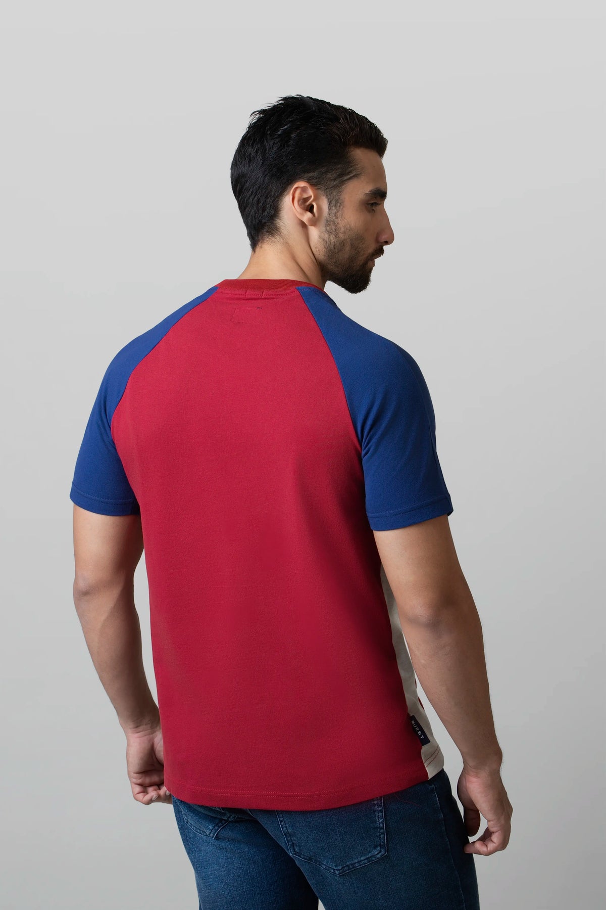 CAMISETA MANGA CORTA COLOR ROJO PIEDRA